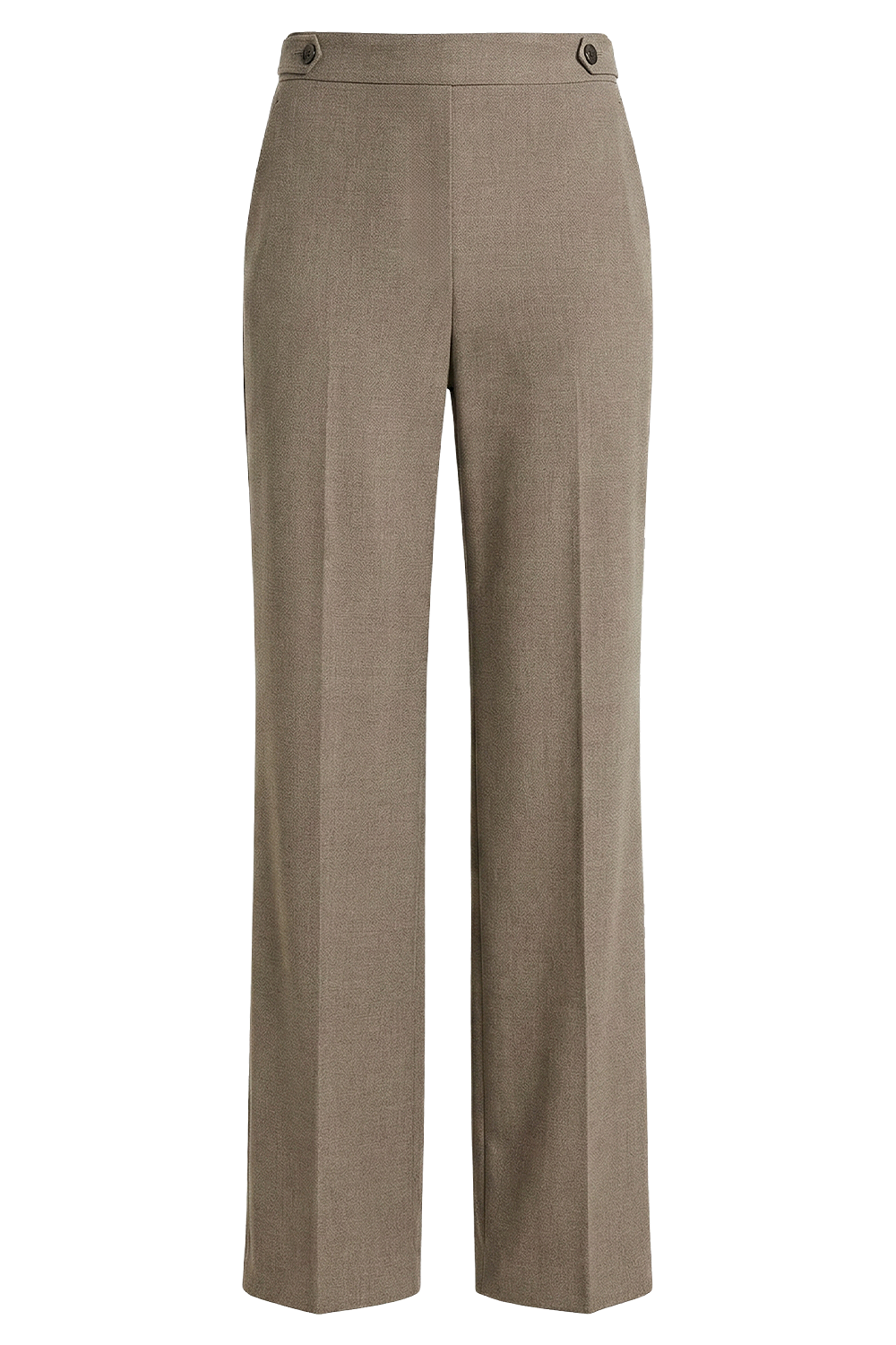 תמונה קידמית של מכנסיים מחוייטים בגזרה גבוהה