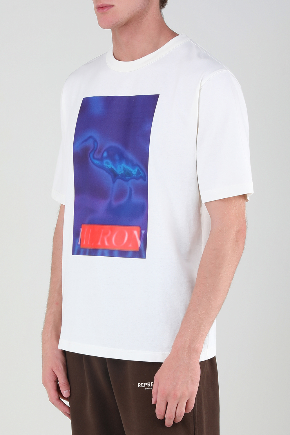 תמונת דוגמן קידמית של חולצת טי עם הדפס חסידה