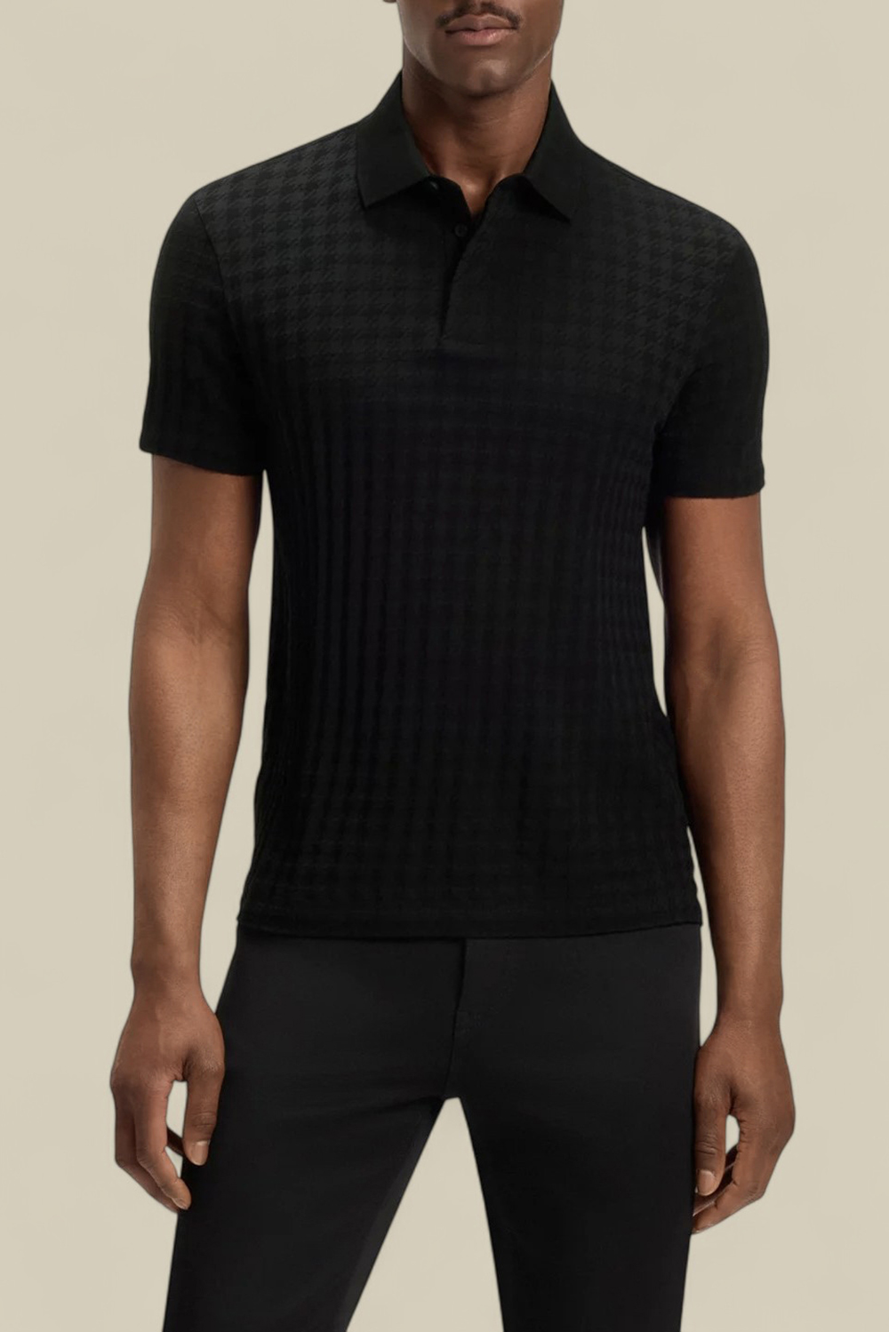 תמונת דוגמן קידמית של בוס X פורשה חולצת פולו