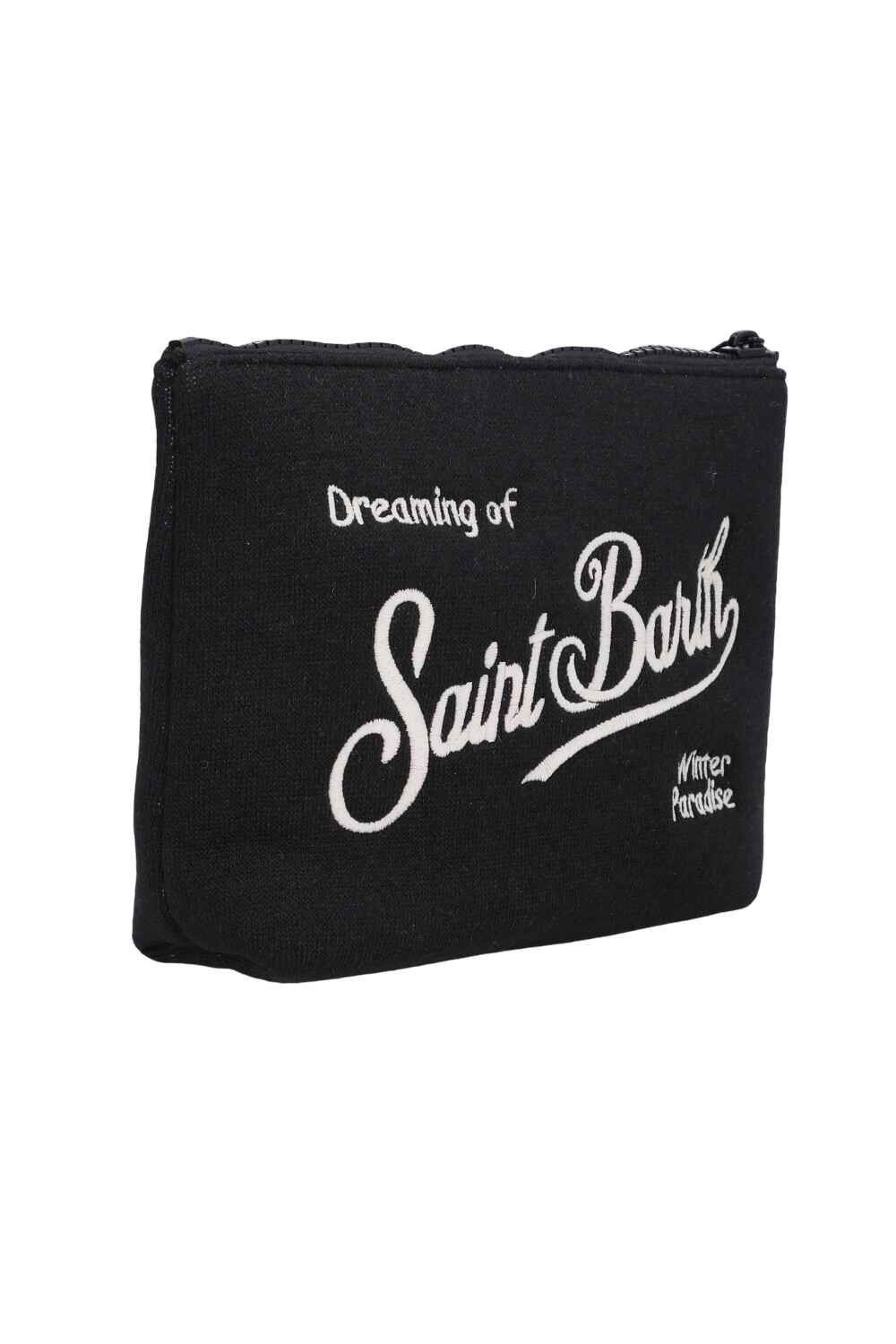 תמונה אחורית של תיק קלאץ' צמר