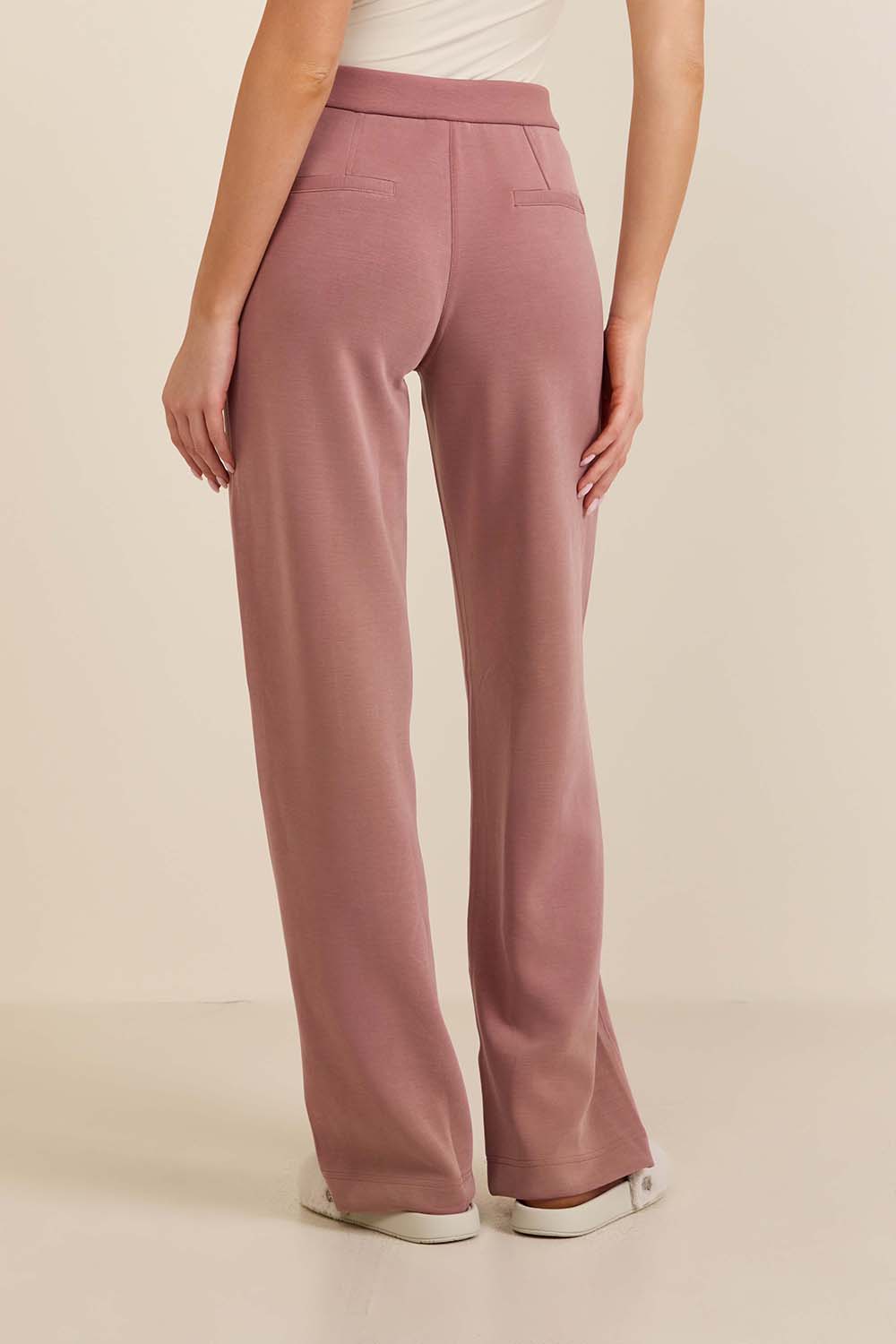 תמונת דוגמן אחורית של Softstreme Pintuck Mid-Rise Pant Regular