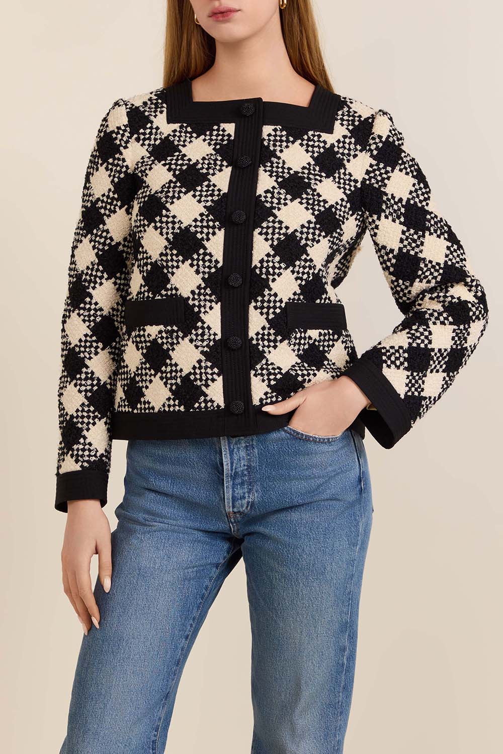 תמונת דוגמן קידמית של ז'קט טוויד