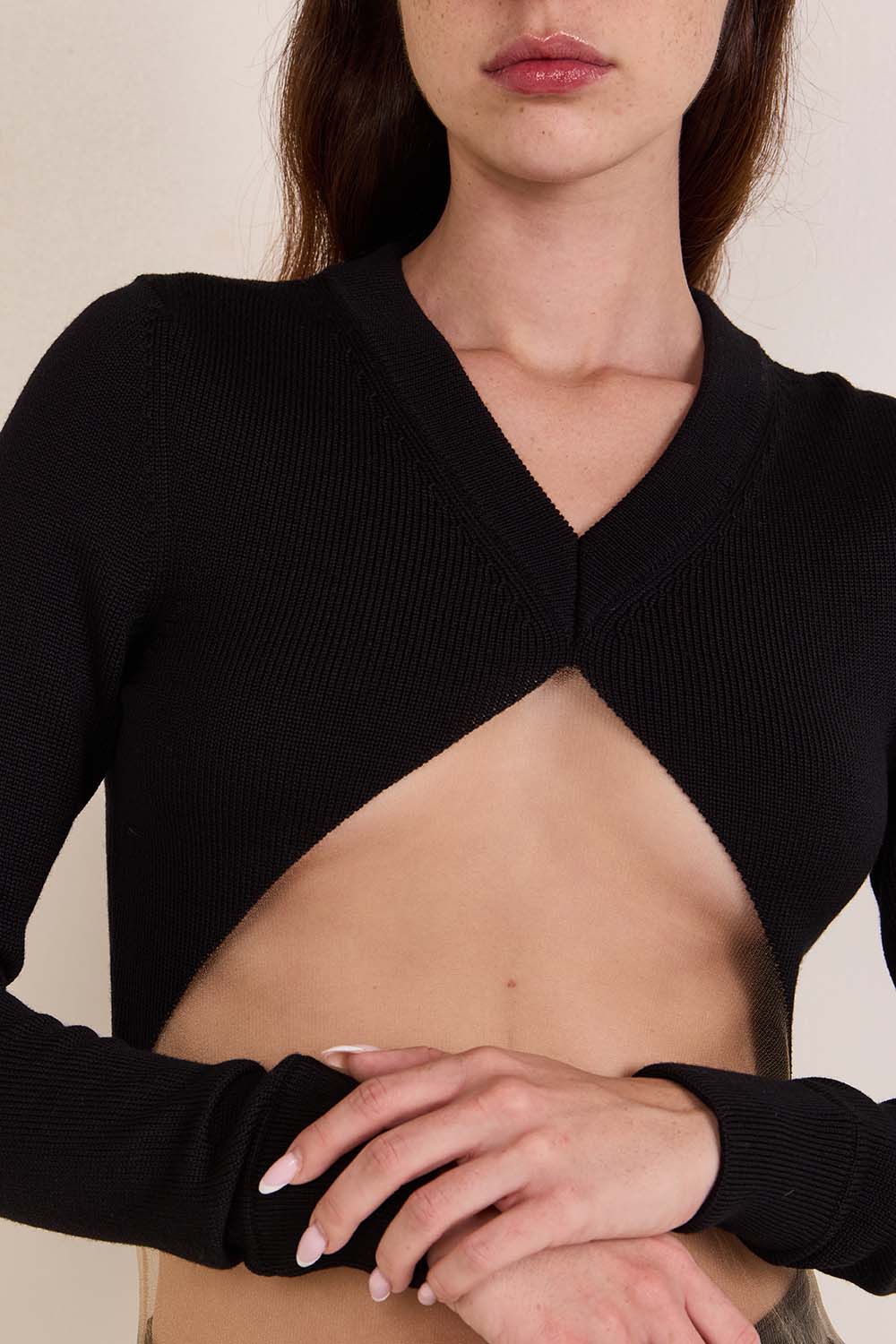 תמונת תקריב דוגמן של סריג ריב טרינגל פלוטינג