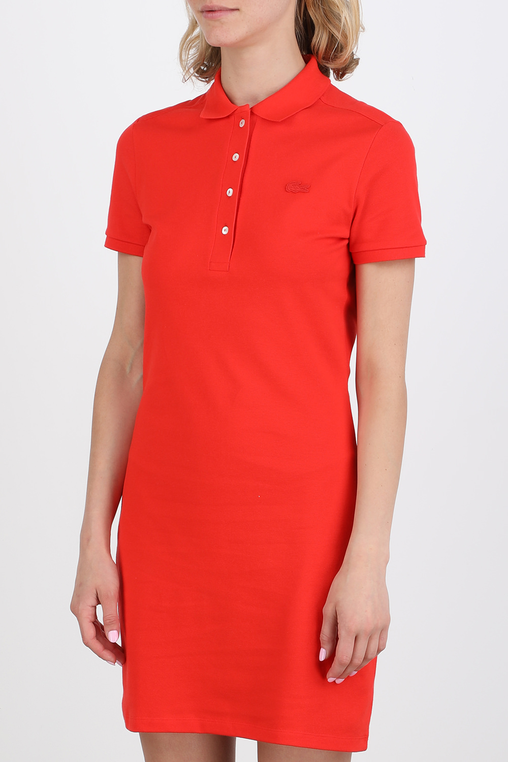 תמונת דוגמן קידמית של Polo Dress in Red