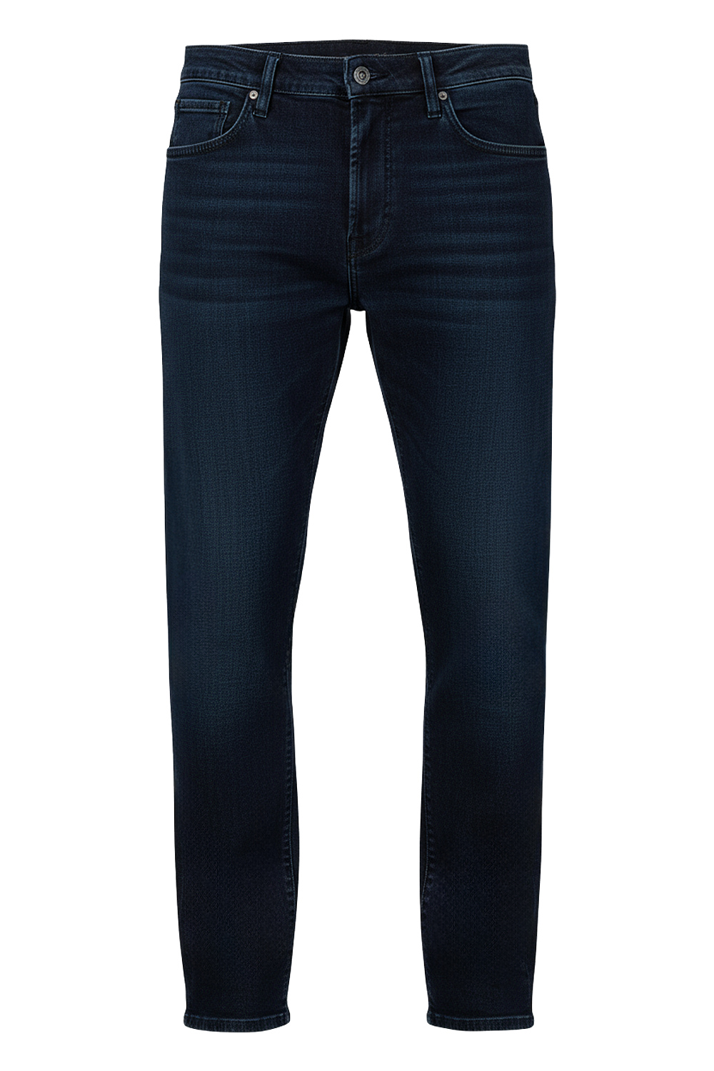 תמונה קידמית של מכנסי ג'ינס בגזרה ישרה