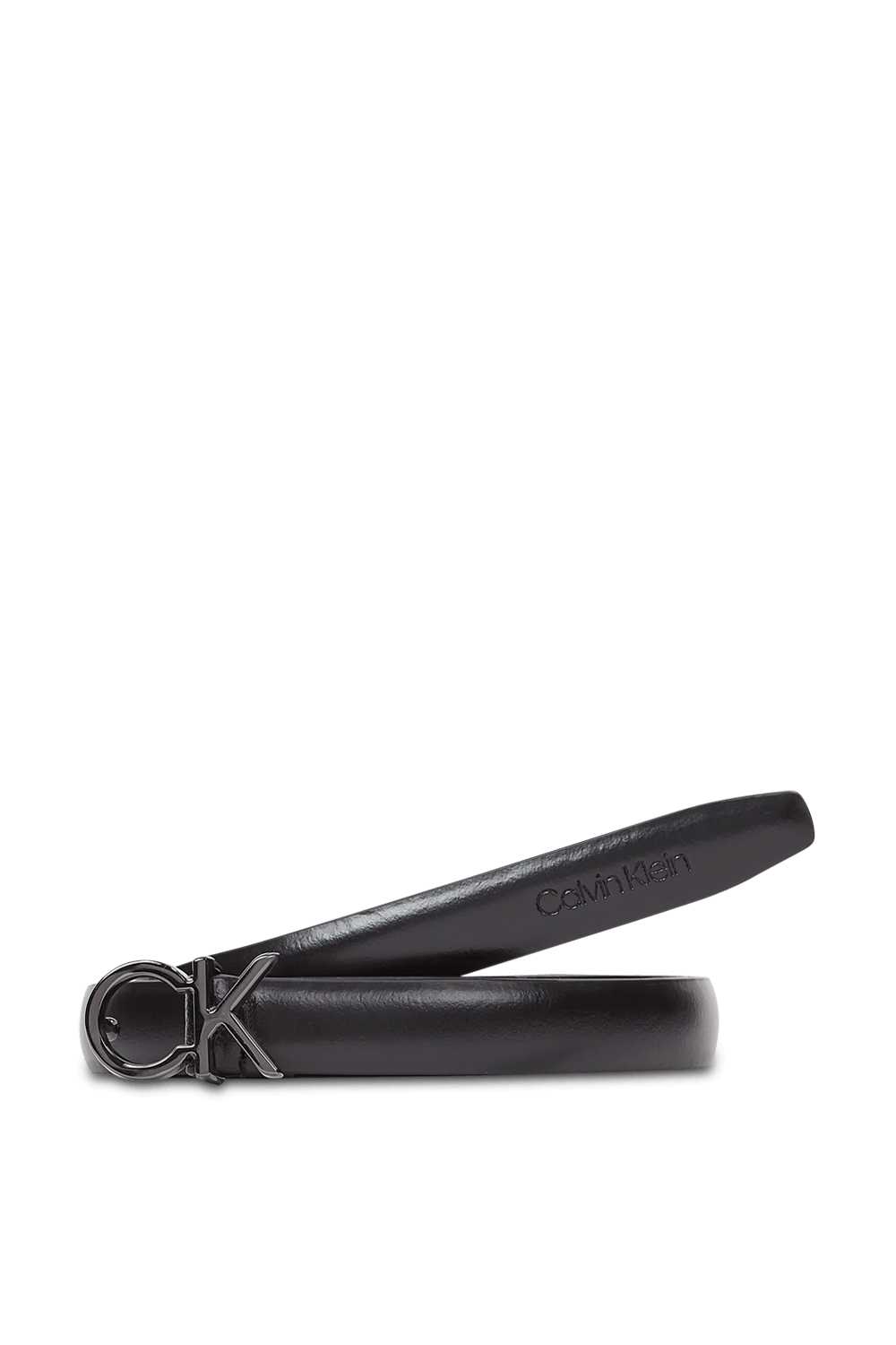 תמונה אחורית של חגורת עור