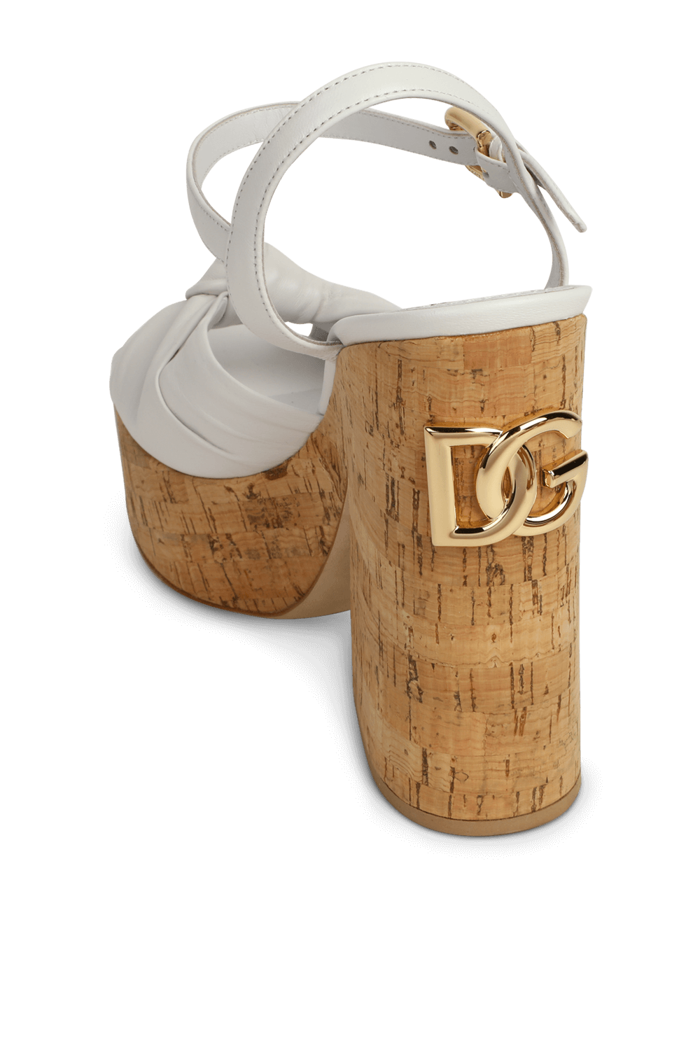 תמונה אחורית של סנדלי וודג' מעור