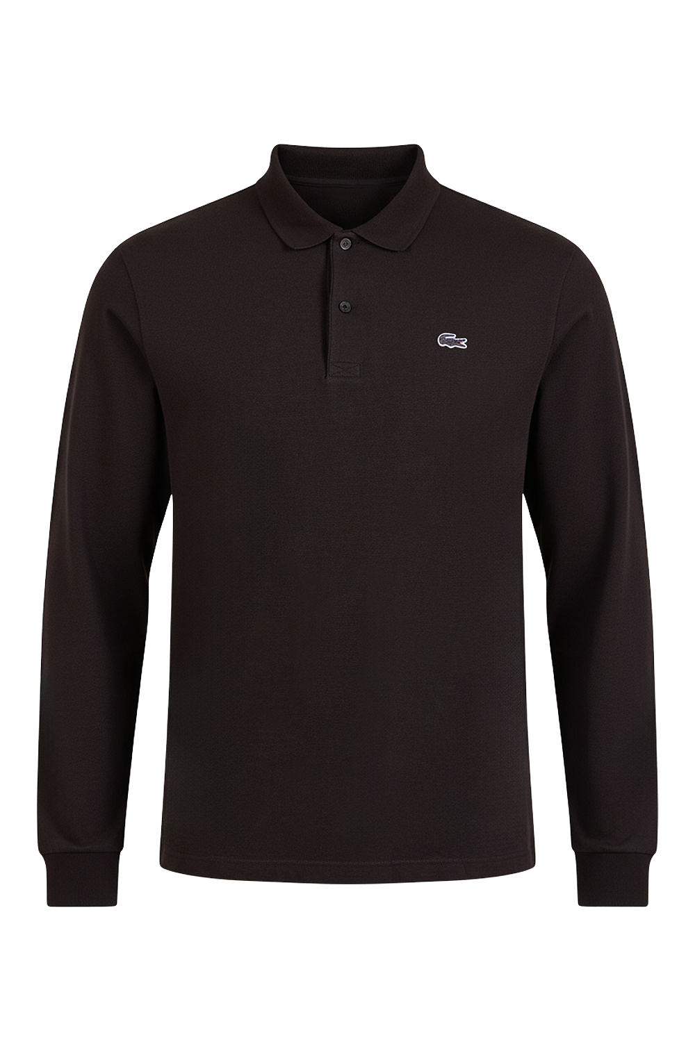 תמונה קידמית של חולצת פולו עם שרוול ארוך