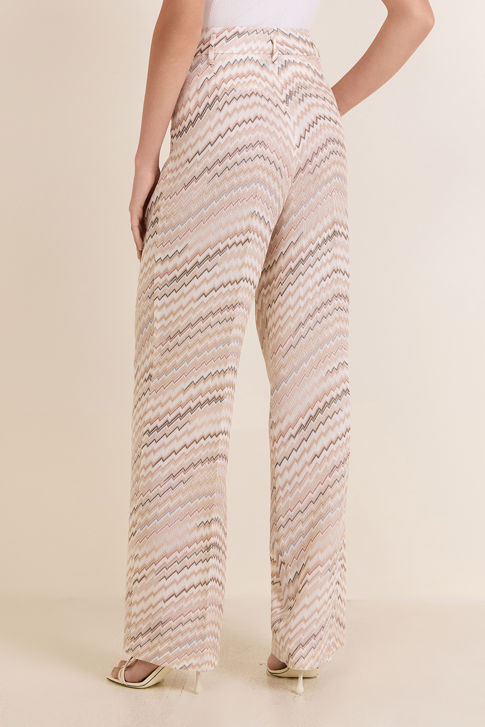 תמונת דוגמן אחורית של מכנסיים מחויטים