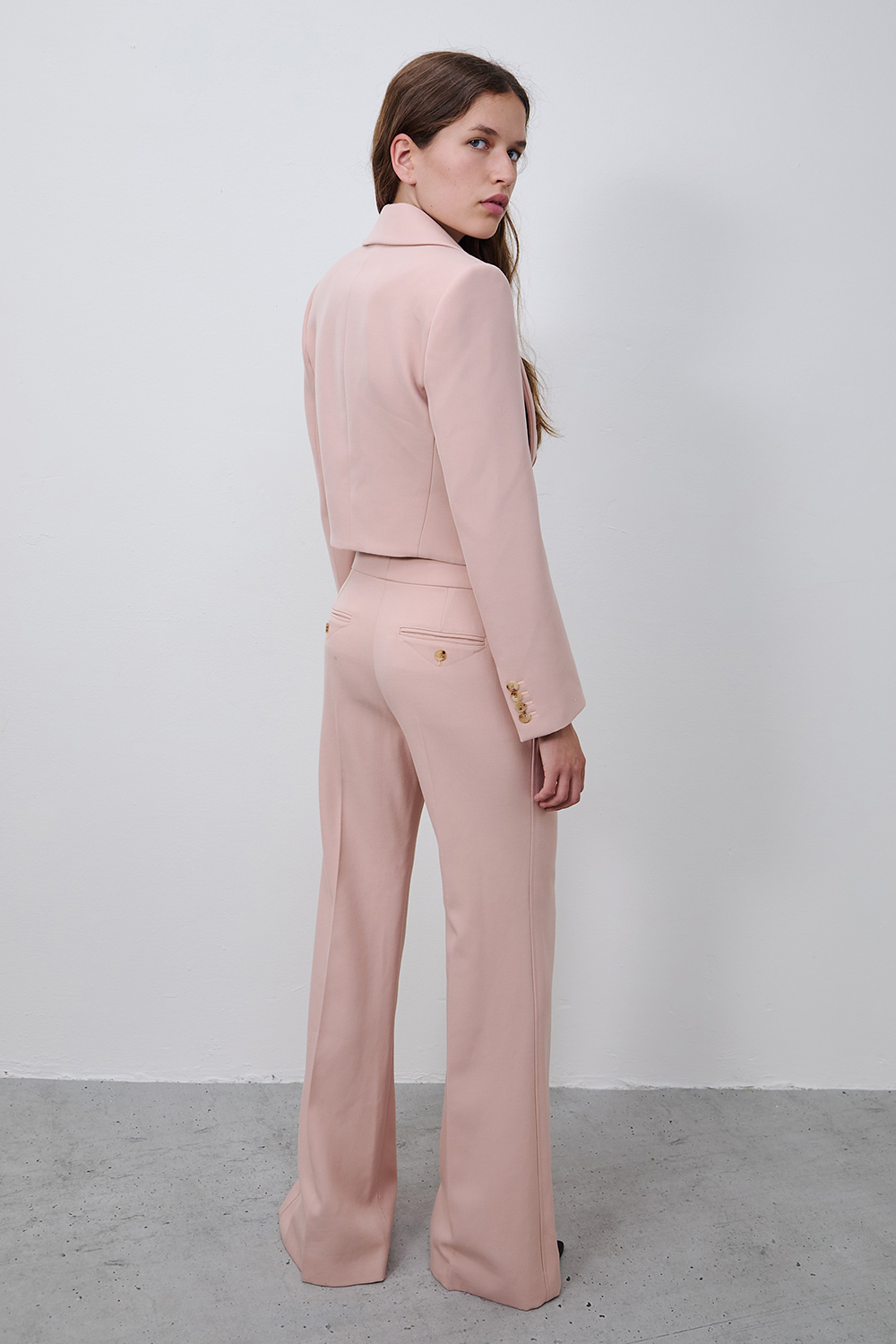 תמונת דוגמן אחורית של מכנסיים ארוכים