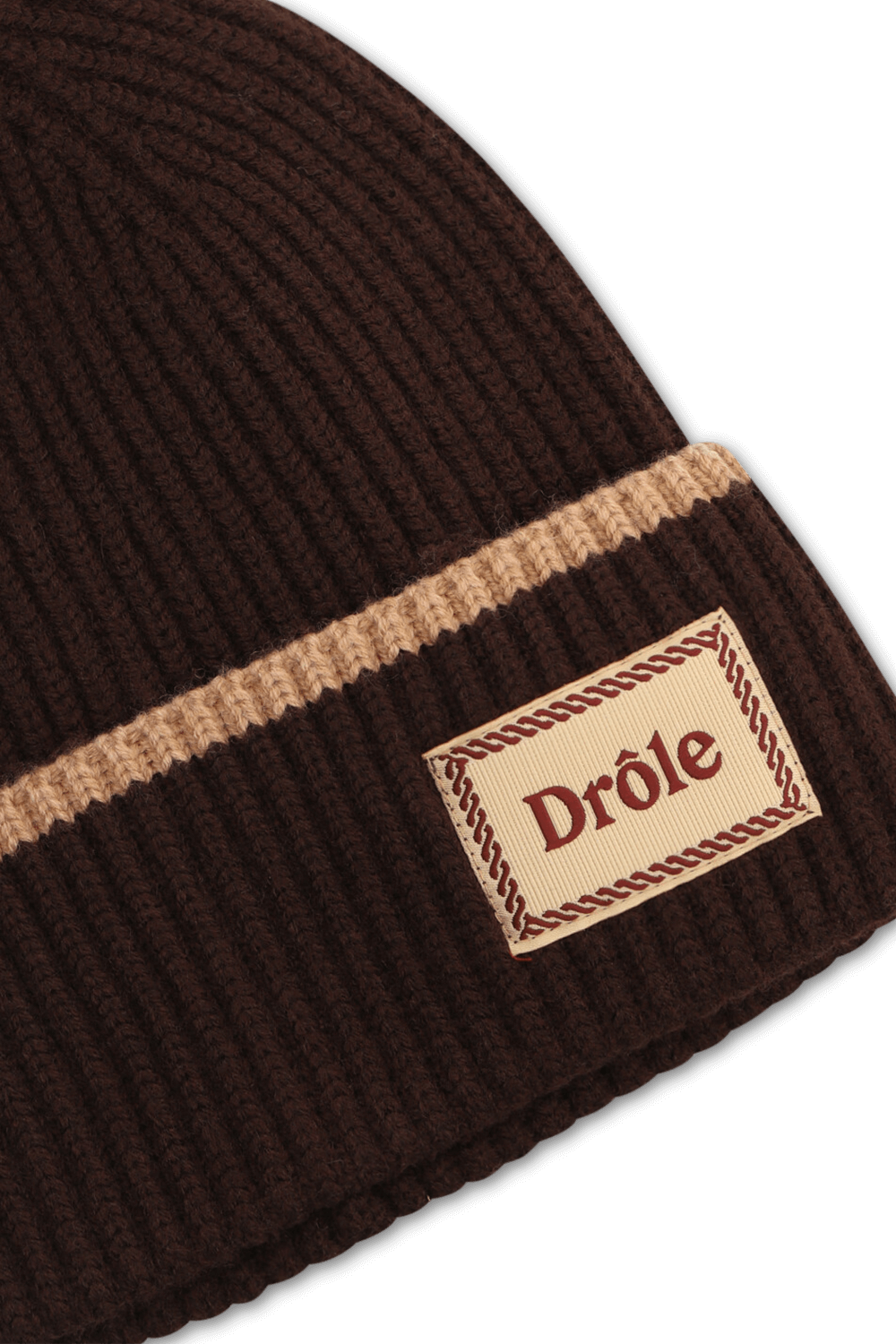 תמונת תקריב של כובע גרב צמר