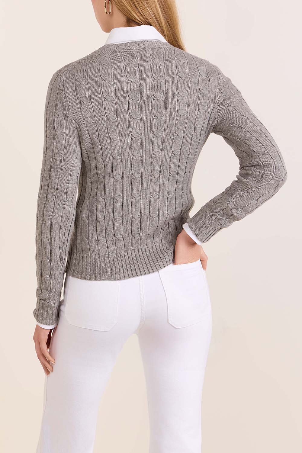 תמונת דוגמן אחורית של סריג כותנה