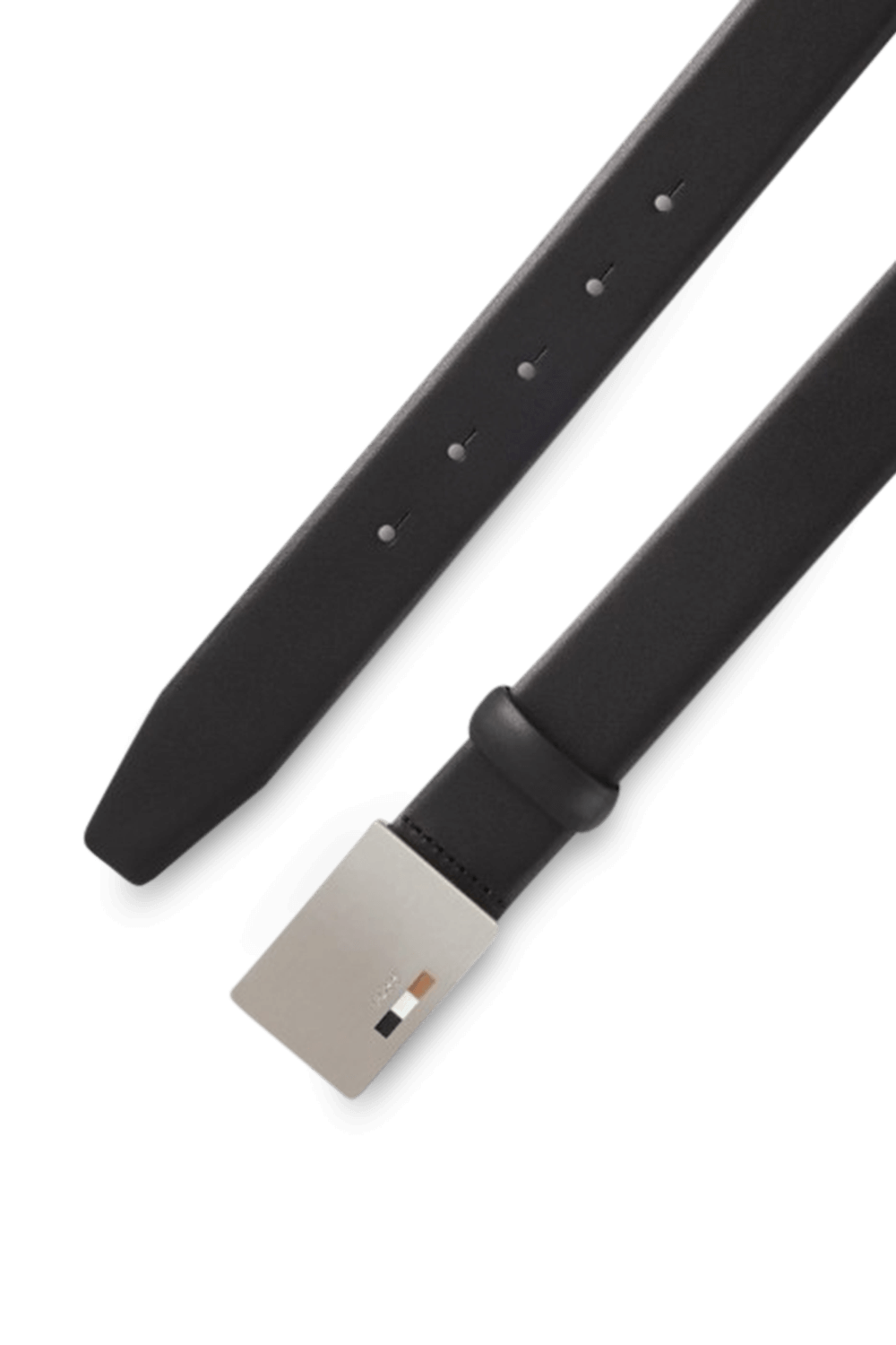 תמונה אחורית של חגורת עור