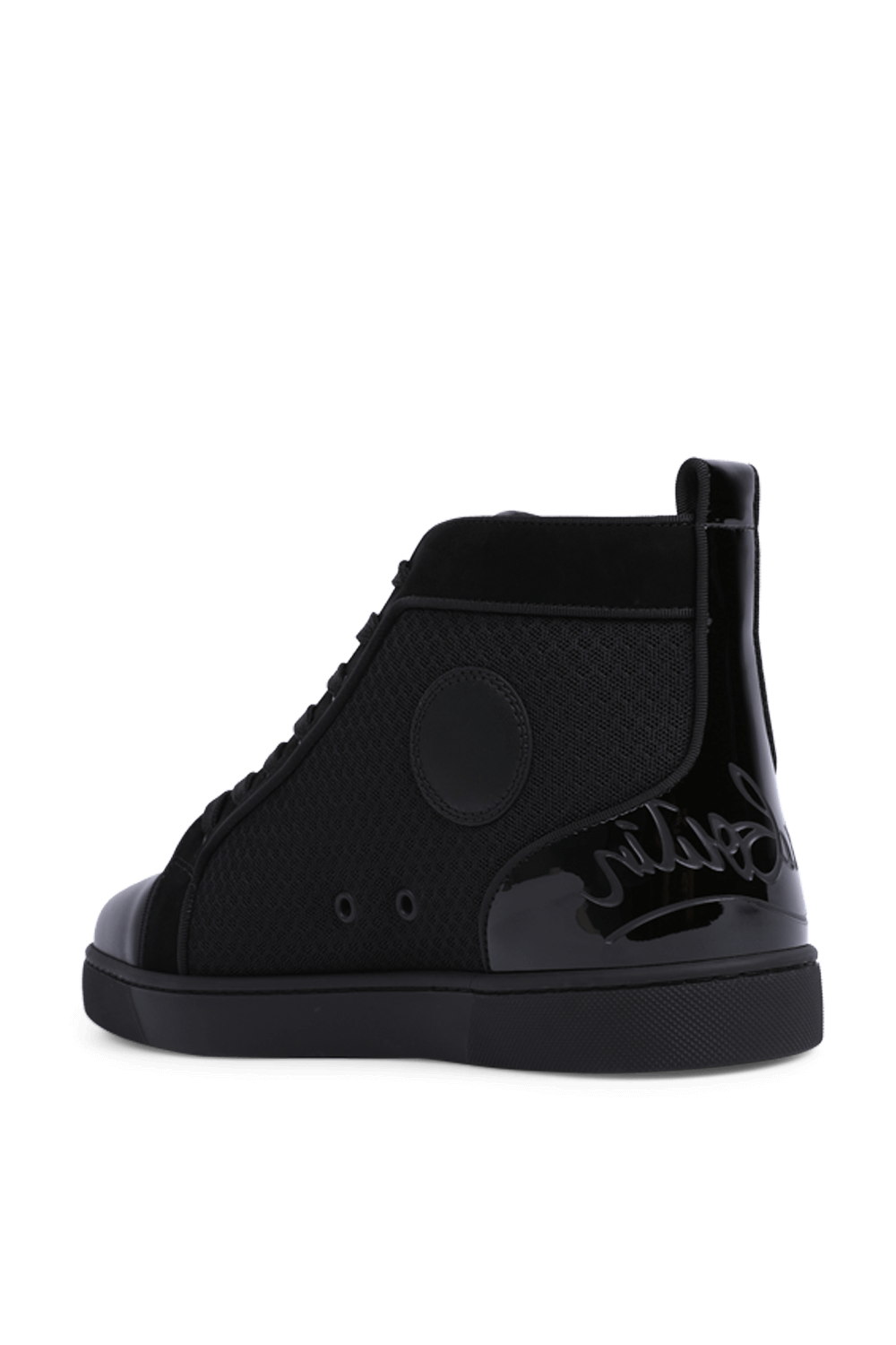 תמונה אחורית של סניקרס פאן לואיס גבוהות מעור