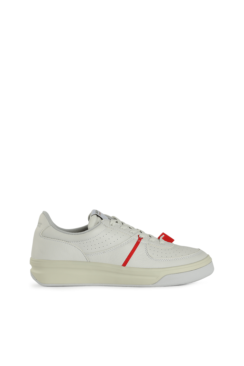 lacoste white and red shoes