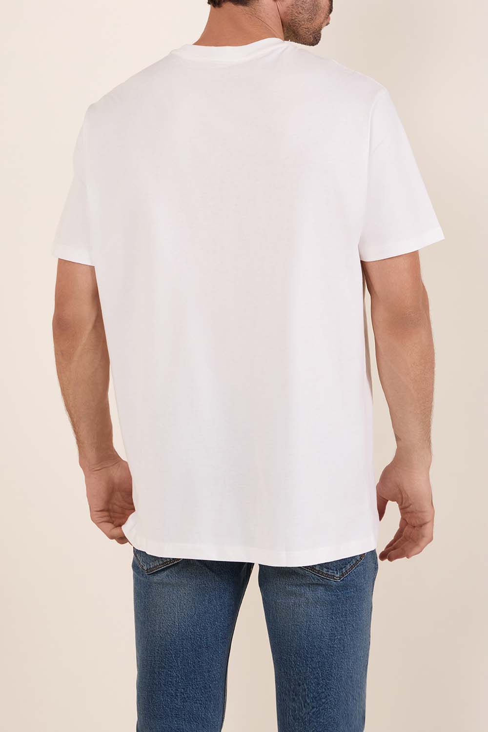 תמונת דוגמן אחורית של חולצת טי