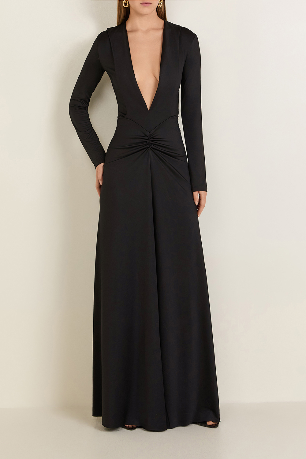 תמונת דוגמן קידמית של שמלת מקסי