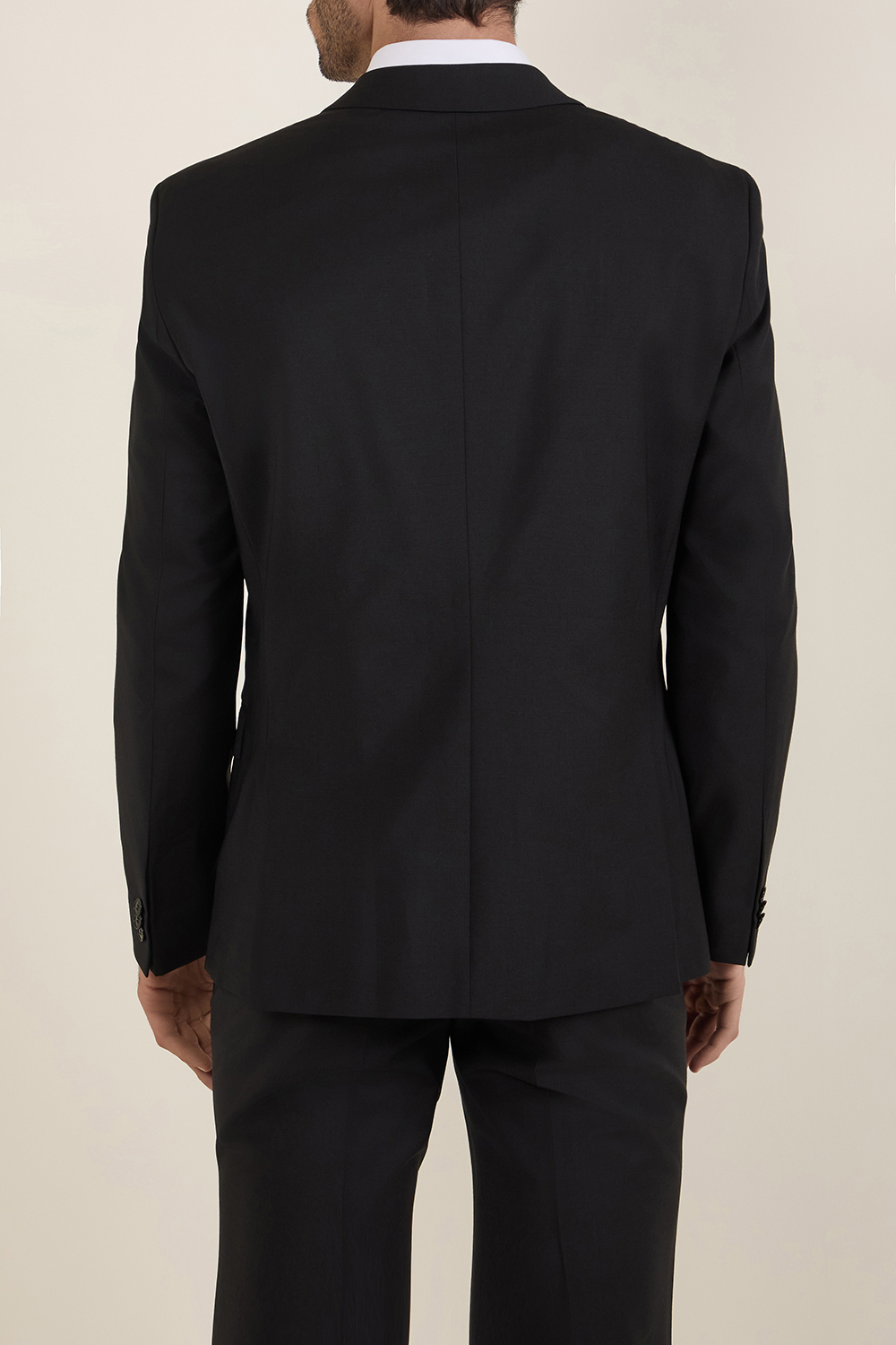 תמונת דוגמן אחורית של ז'קט מחוייט אקסטרה סלים-פיט