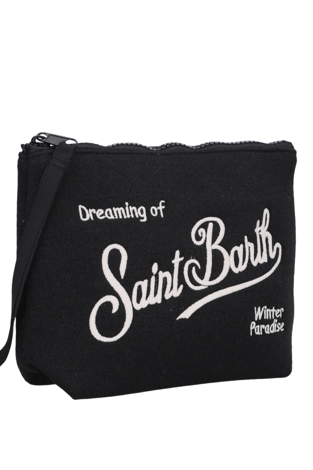 תמונת תקריב של תיק קלאץ' צמר