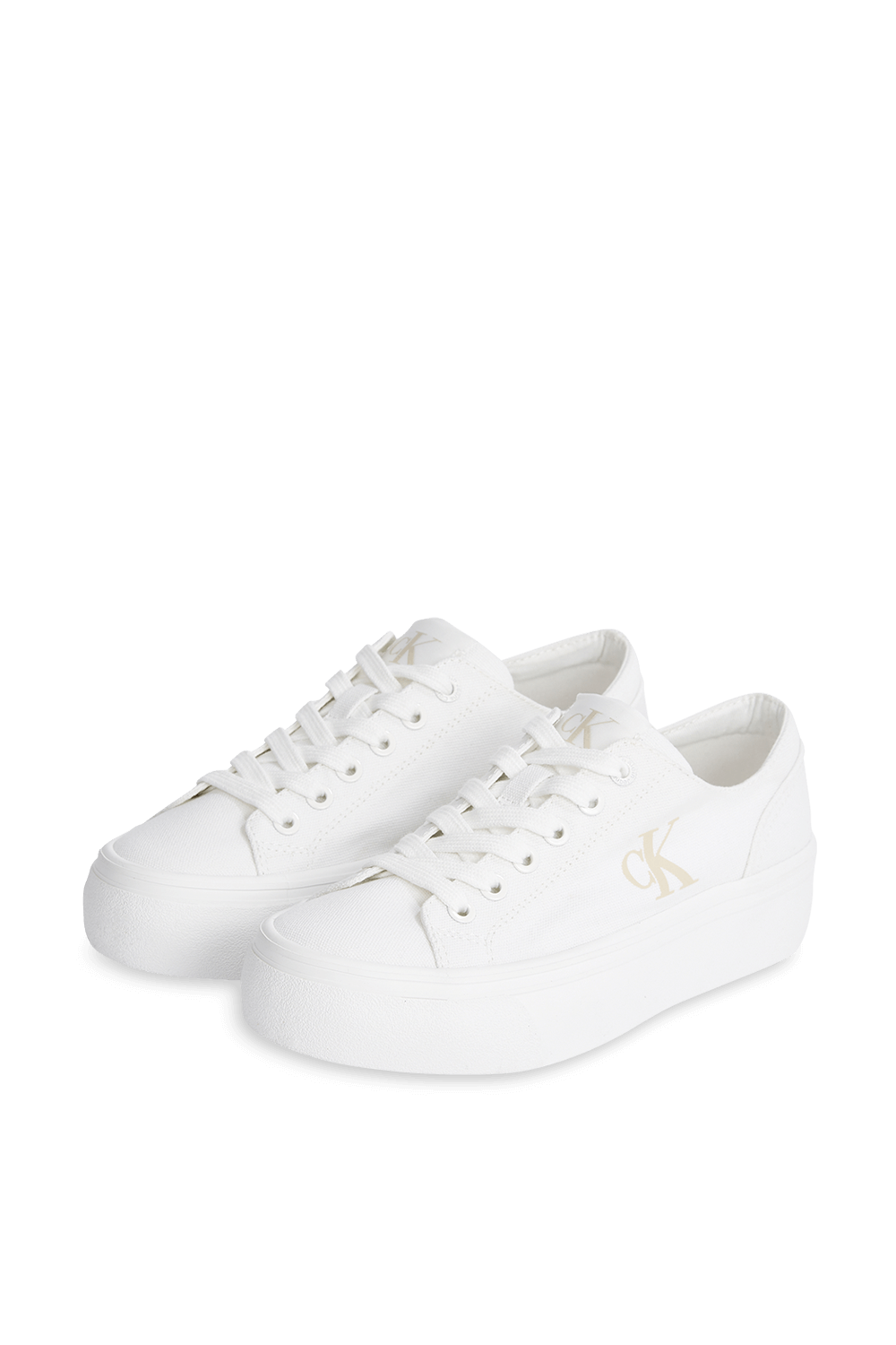 תמונה אחורית של נעלי סניקרס פלטפורמה