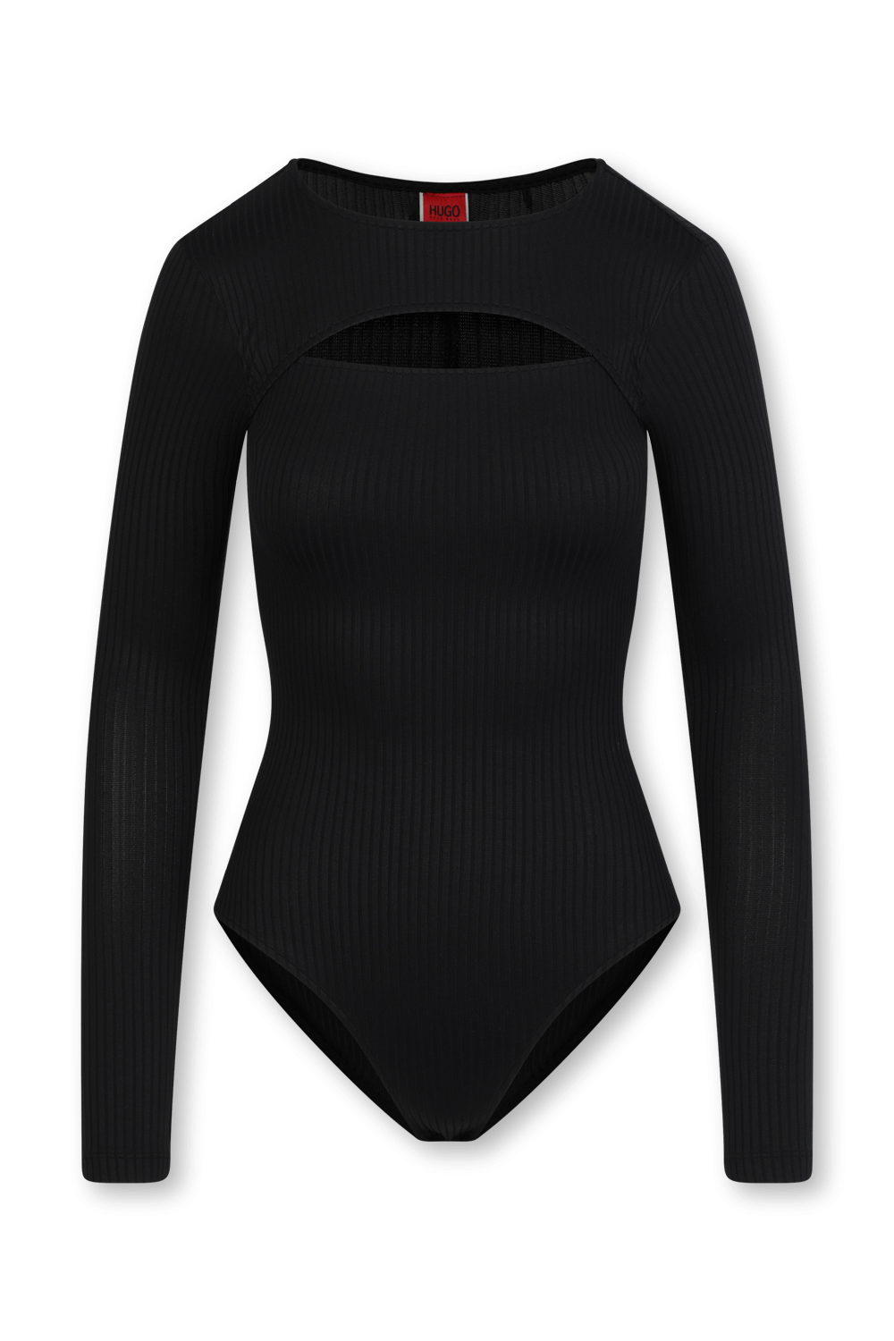 תמונה קידמית של בגד גוף נקסין בגוון שחור