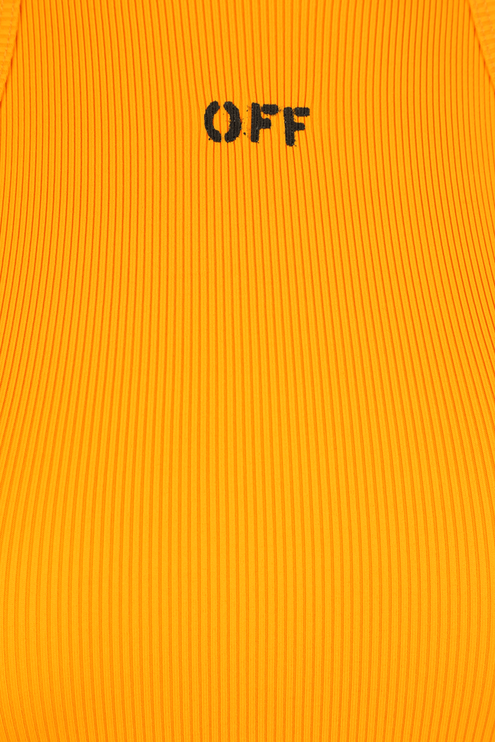 תמונה אחורית של שמלת מידי בצבע כתום