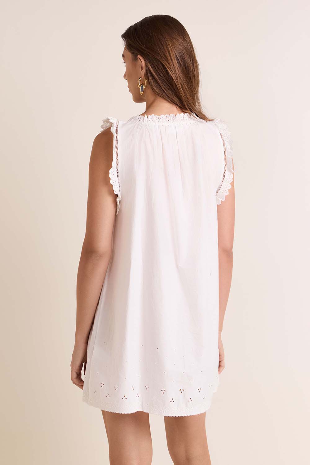 תמונת דוגמן אחורית של שמלת מיני