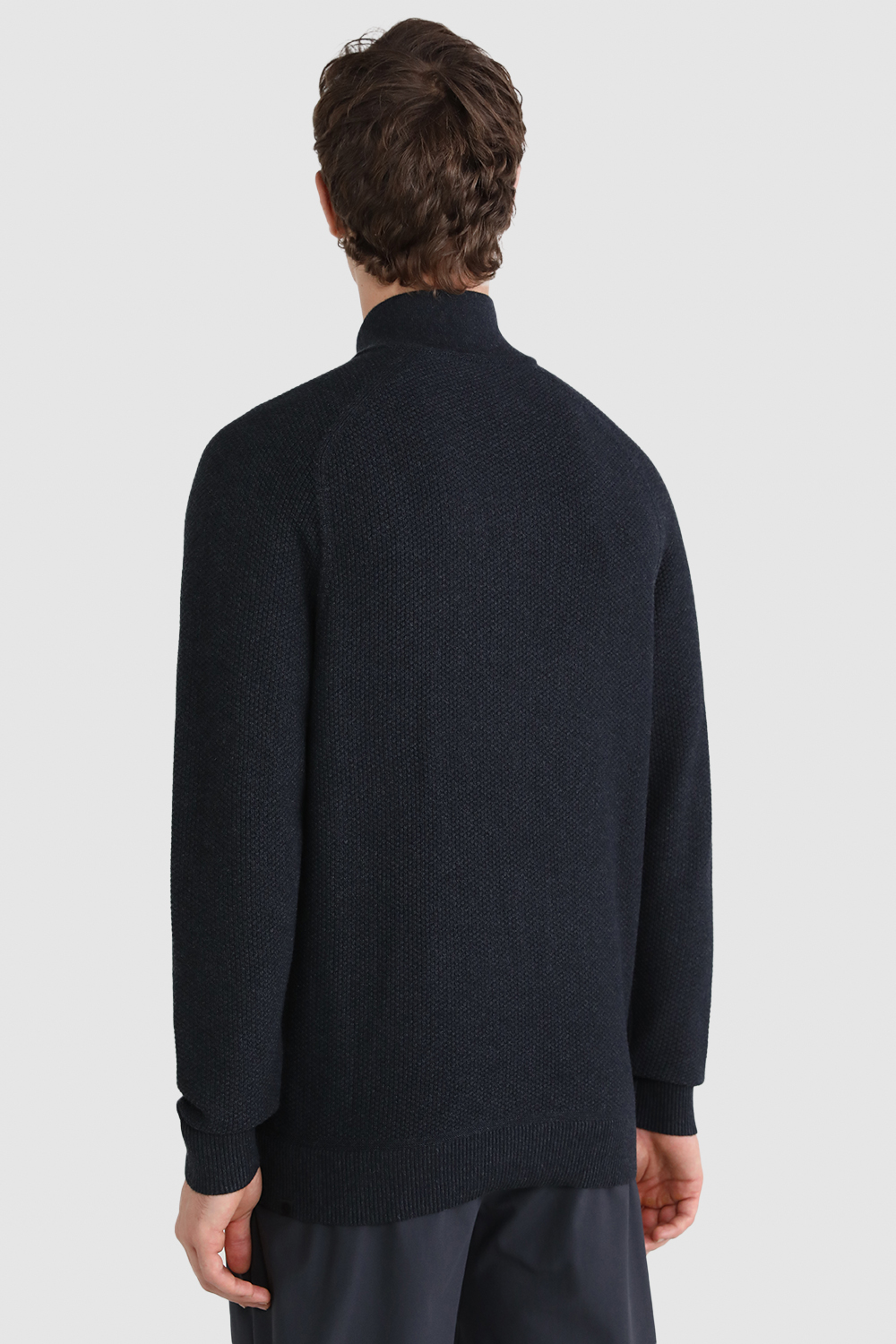Lululemon Textured Knit Half-zip Sweater In Gray