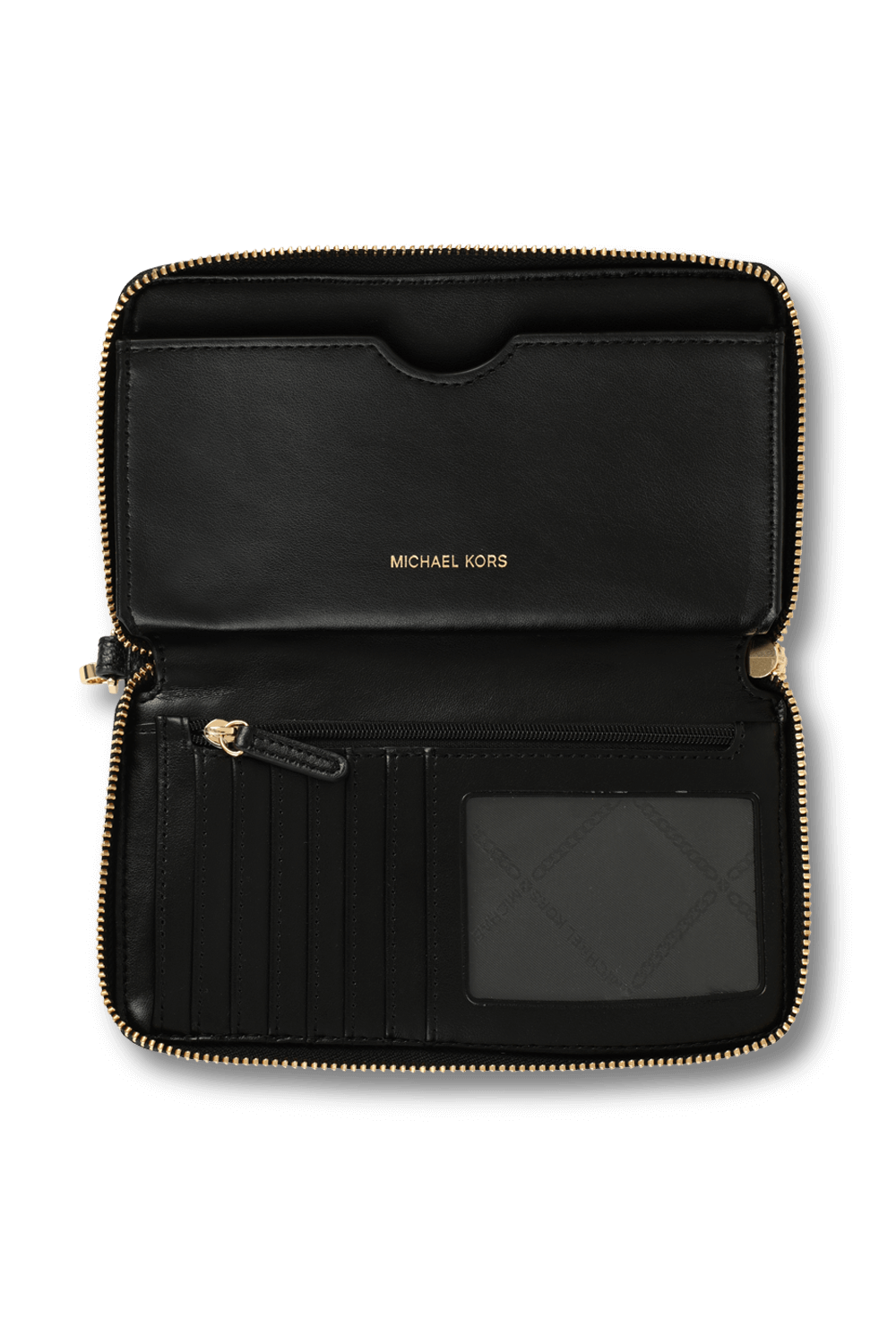 michael kors leather continental wristlet