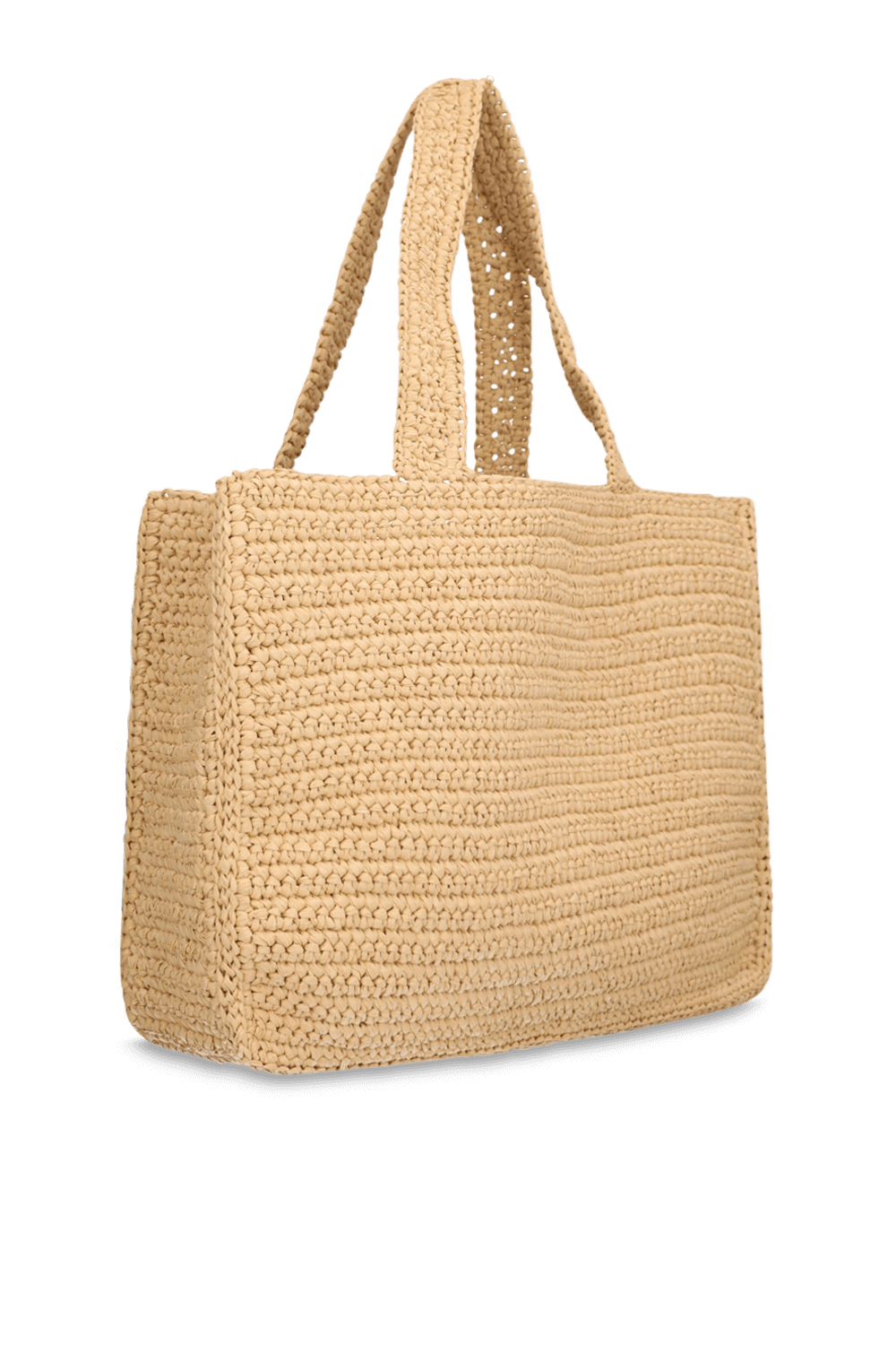 תמונה אחורית של תיק קש