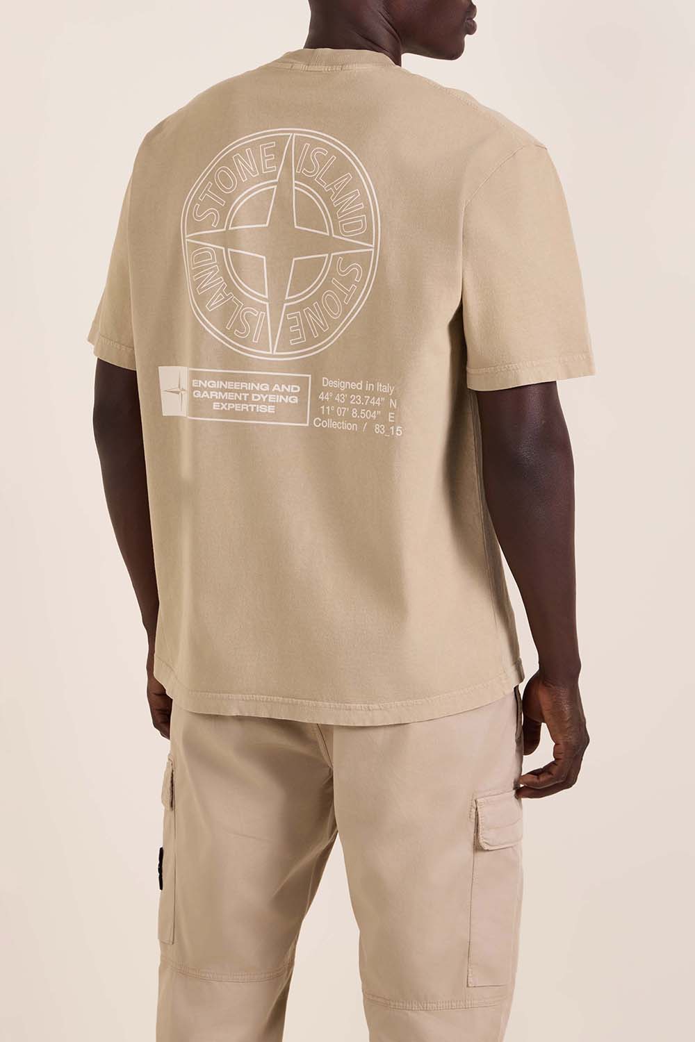 תמונת דוגמן אחורית של חולצת טי