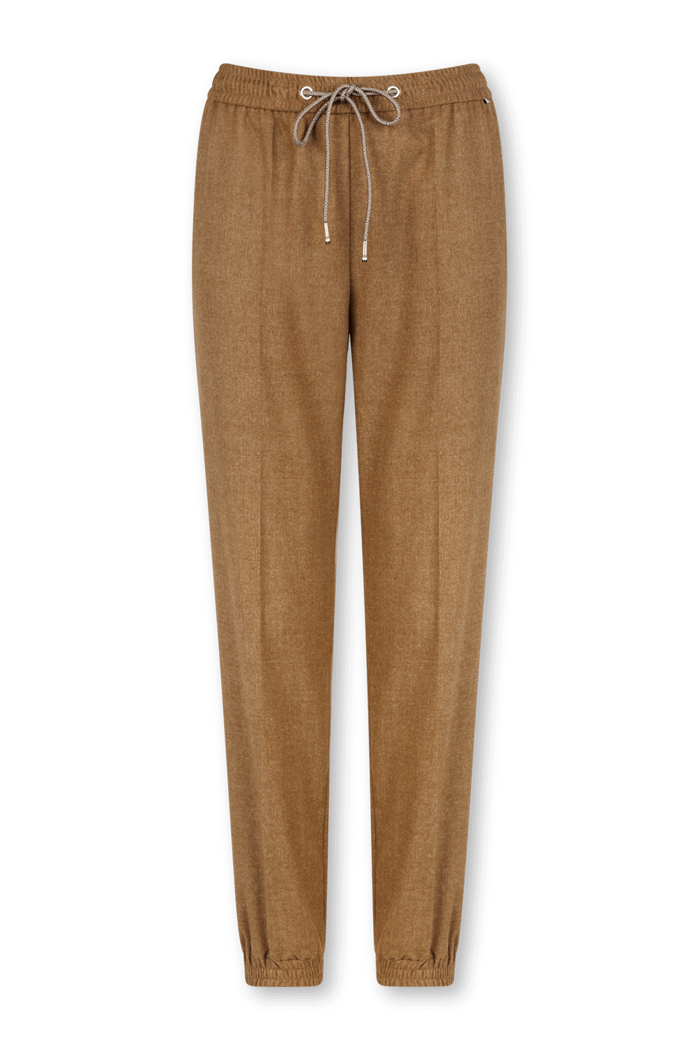 תמונה קידמית של מכנסי אופנה מצמר