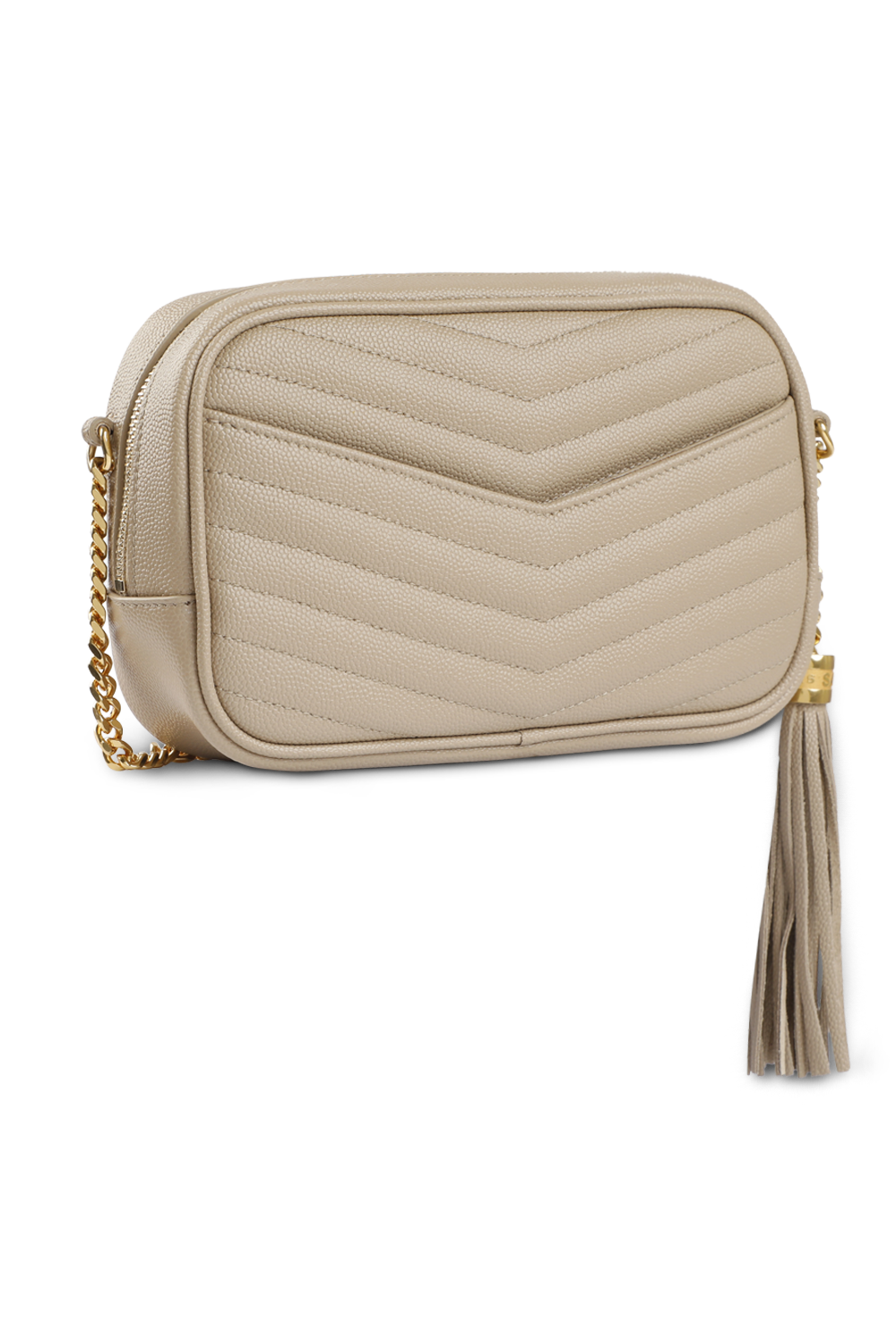 תמונה אחורית של תיק צד מדגם לו בגוון בז'