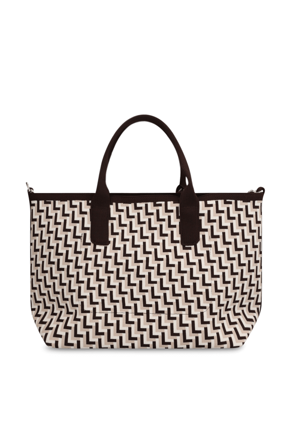 תמונה אחורית של Classic tote small *l monogram knit