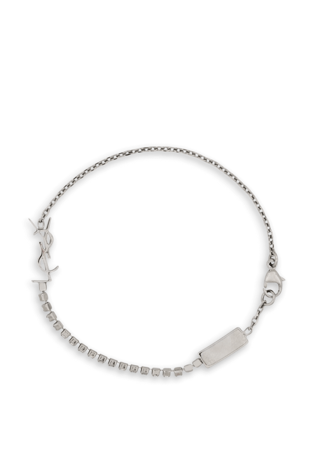 תמונה אחורית של צמיד אבני ריינסטון