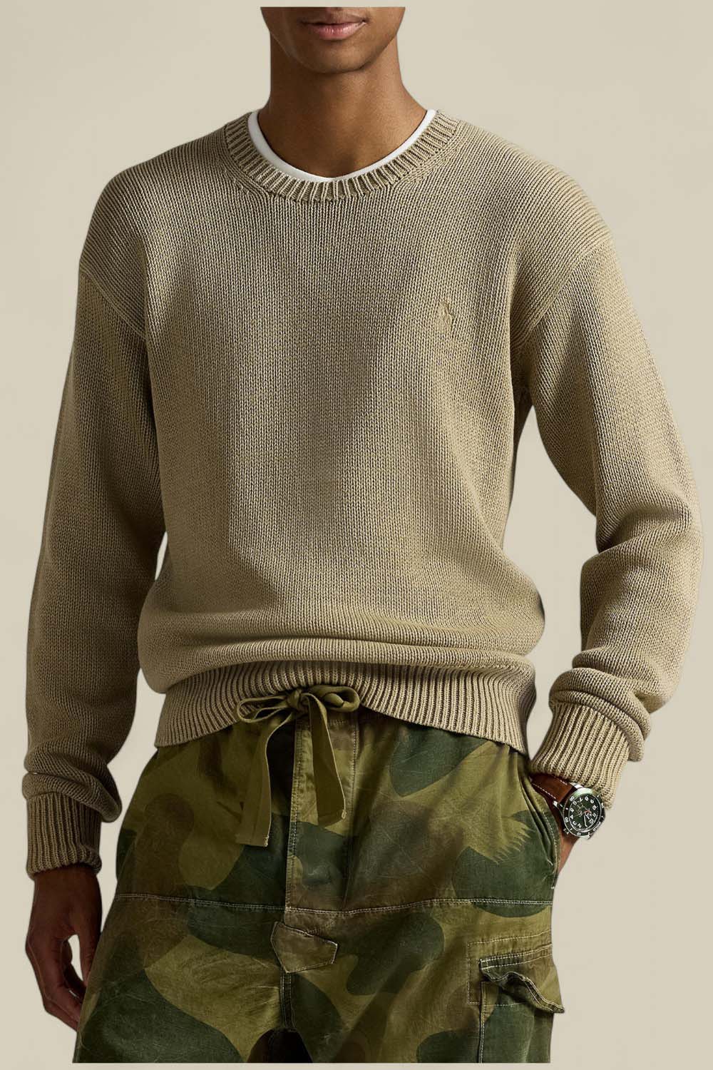 תמונת דוגמן קידמית של סריג כותנה