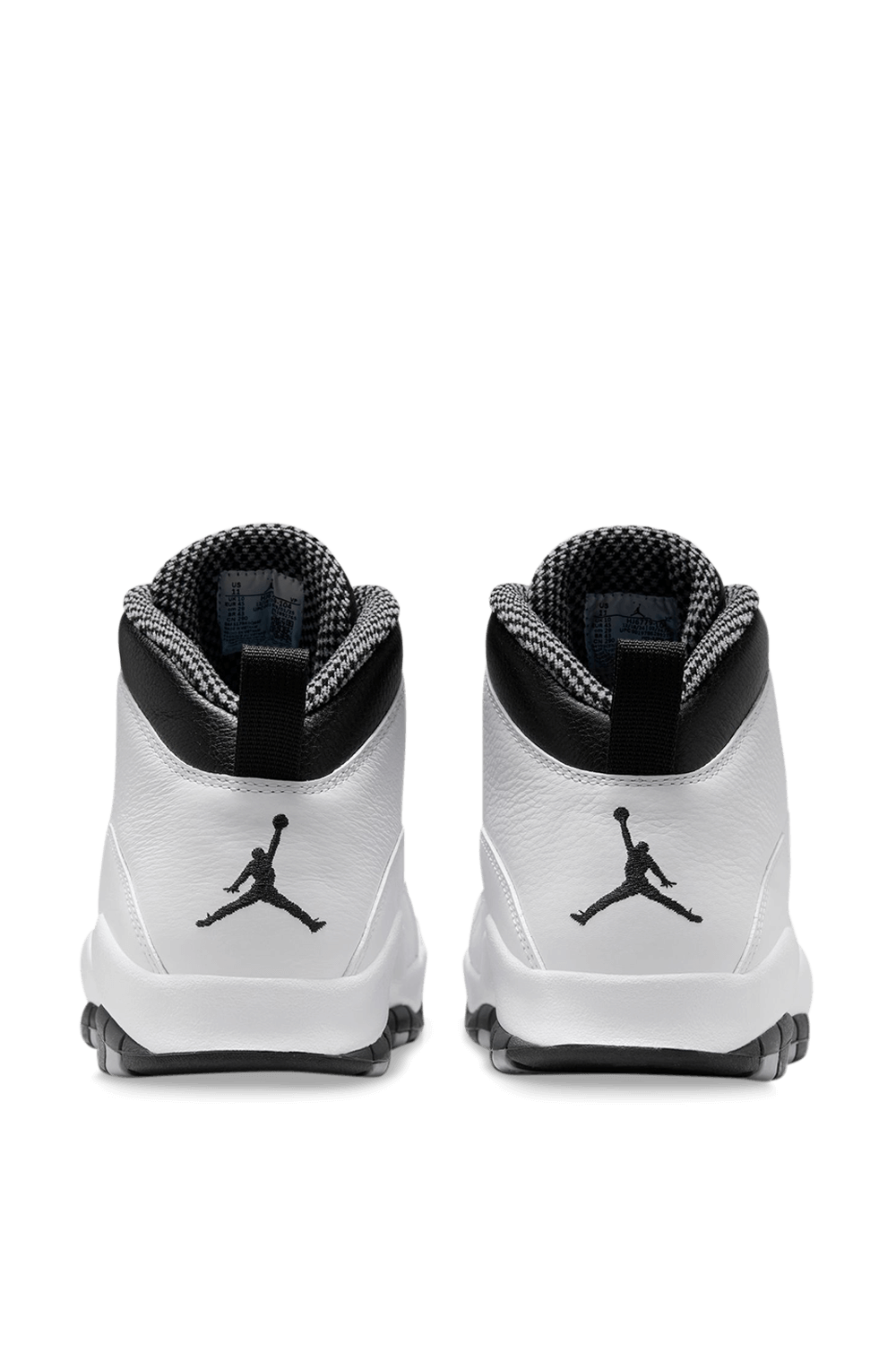 תמונת תקריב של נעלי סניקרס אייר ג'ורדן 10 רטרו לייט סטיל