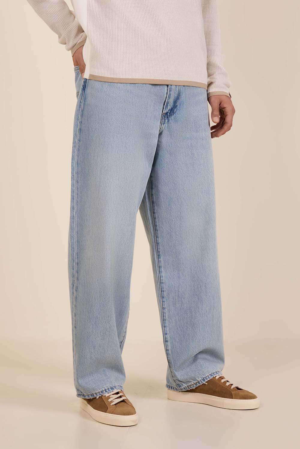 תמונת דוגמן קידמית של מכנסי ג'ינס 578 בגזרה רחבה