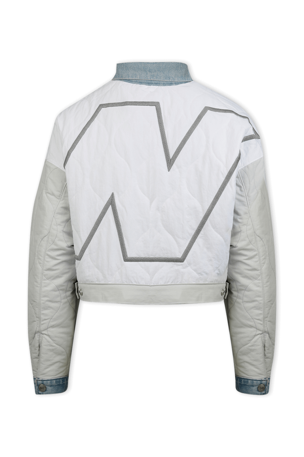 תמונת תקריב של Levis X New Balance Trucker Jacket in Blue