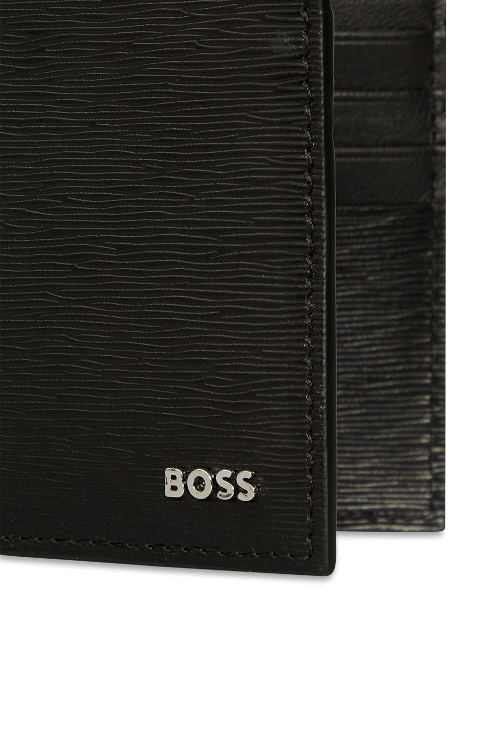 תמונת תקריב של ארנק עור