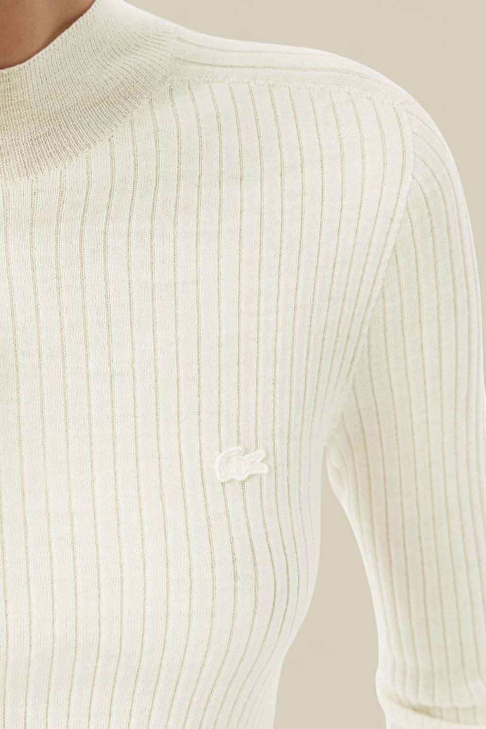 תמונת תקריב דוגמן של סריג מצמר מרינו