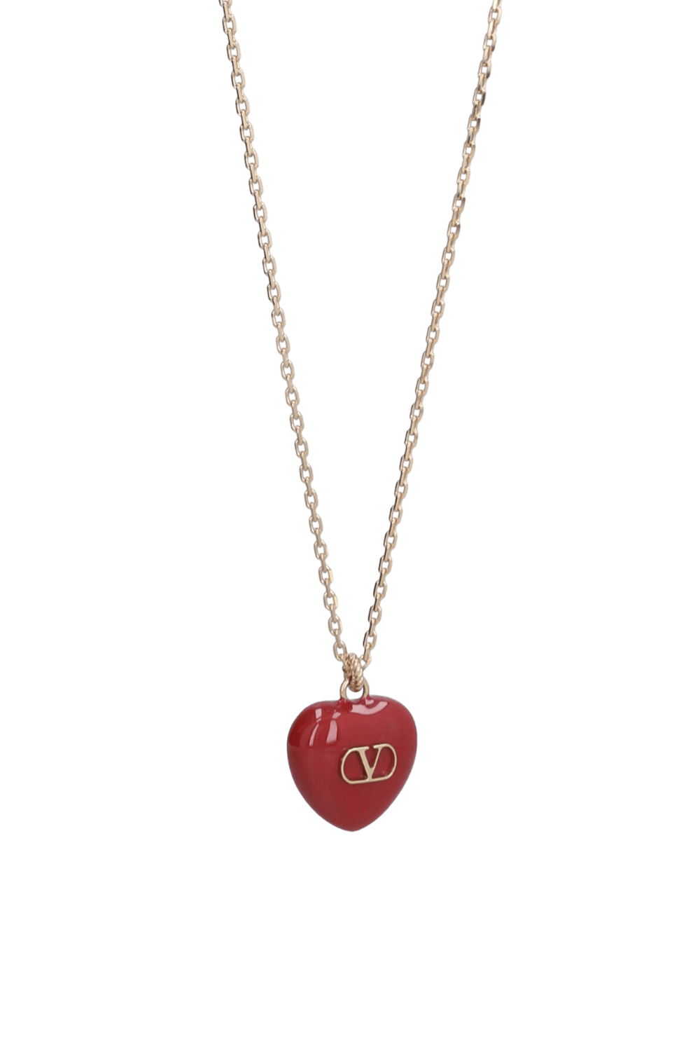 תמונה אחורית של שרשרת לב