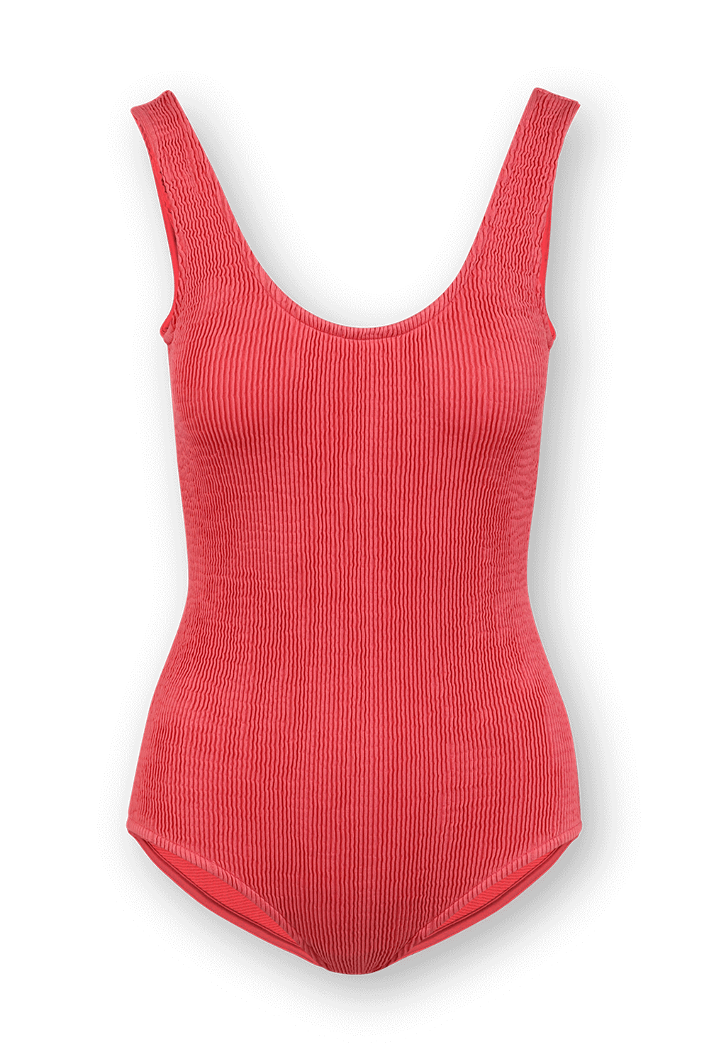 תמונה קידמית של בגד ים שלם עם גב מעוגל