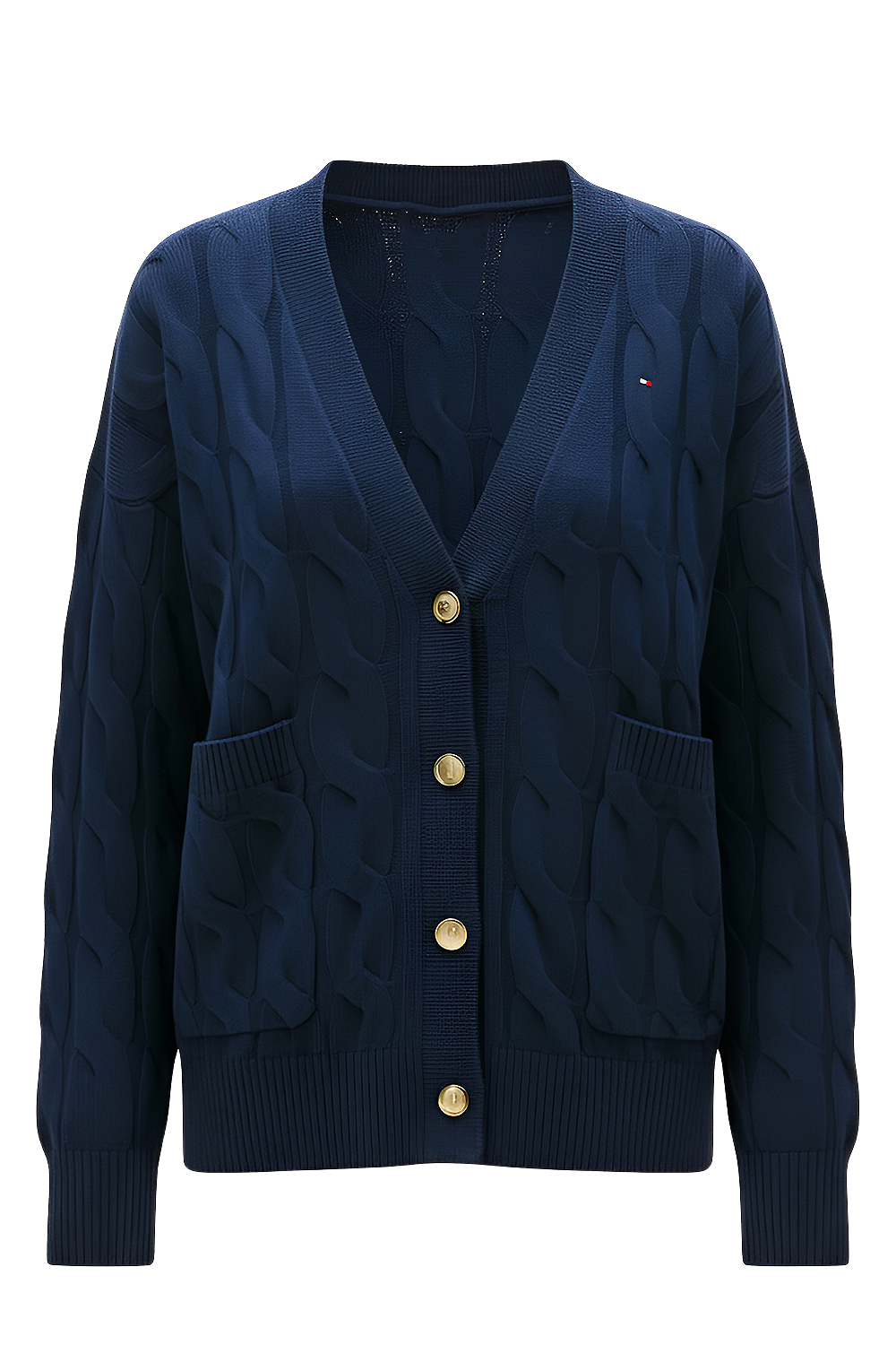 תמונה קידמית של קרדיגן צמר