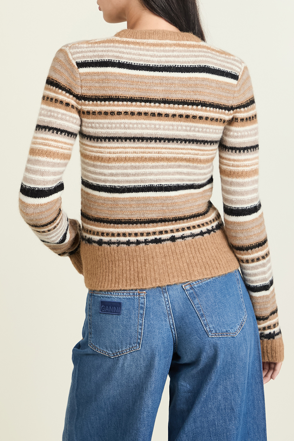 תמונת דוגמן אחורית של קרידגן צמר אלפקה ומרינו