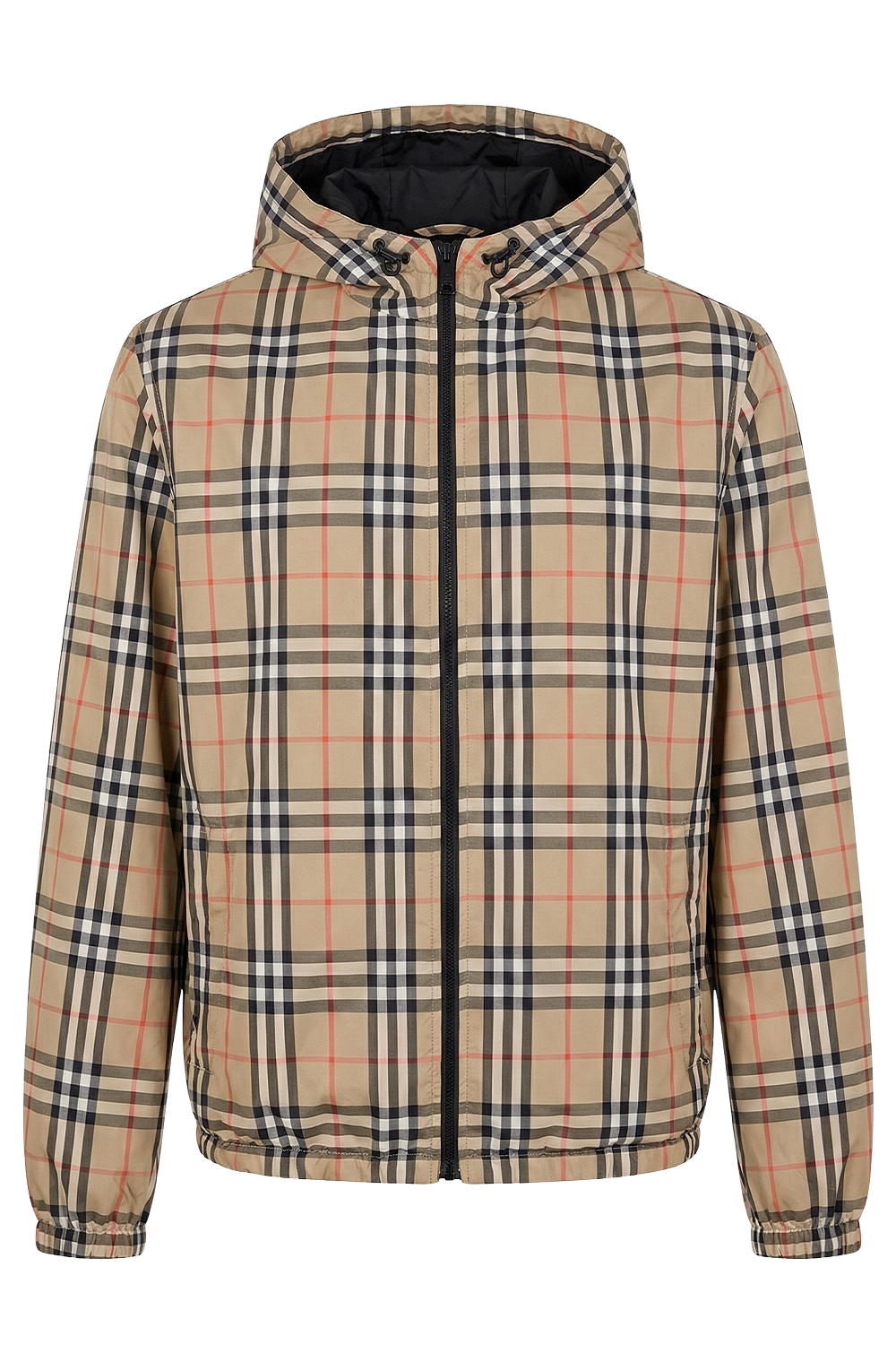 תמונה קידמית של מעיל רוח דו צדדי