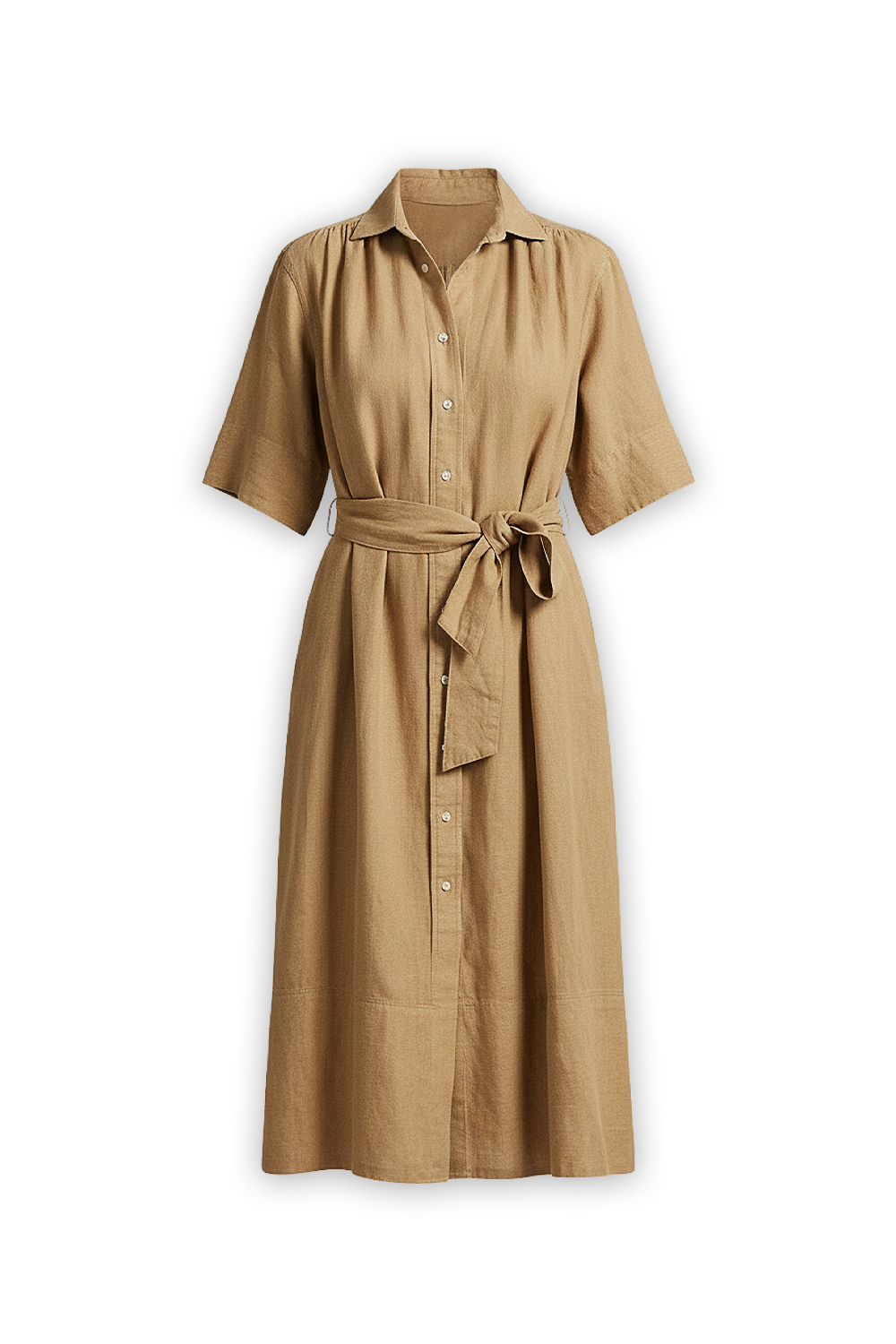 תמונה קידמית של שמלת כפתורים