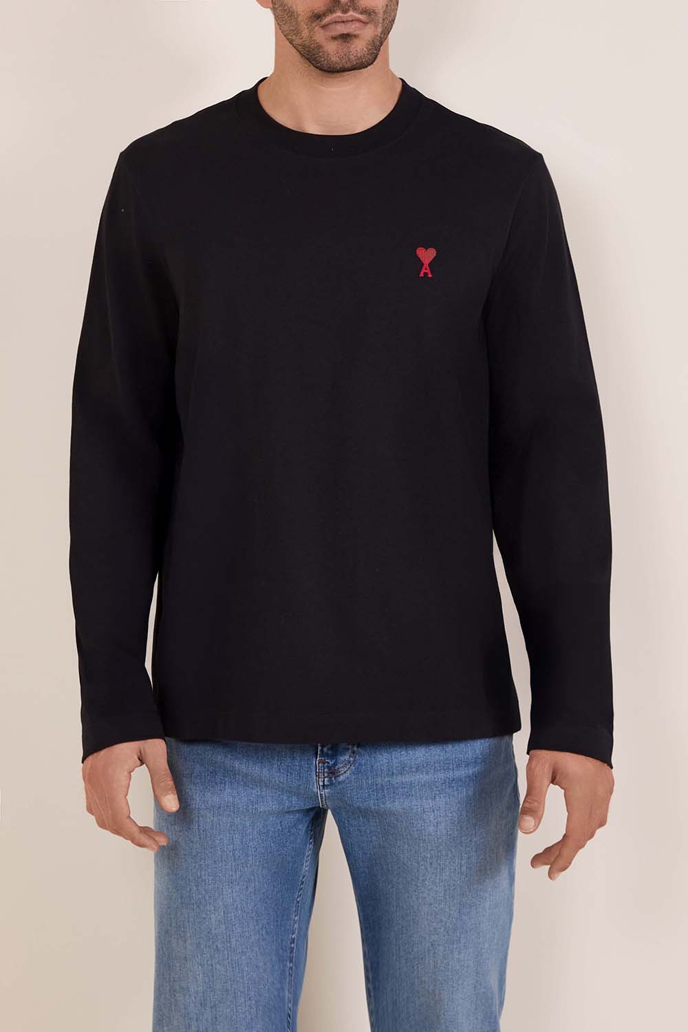 תמונת דוגמן קידמית של חולצת טי שרוול ארוך