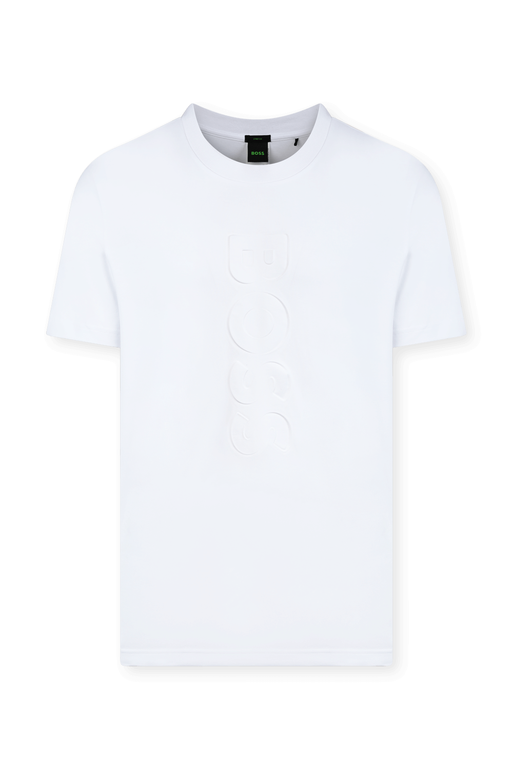 תמונה קידמית של חולצת טי כותנה עם לוגו תלת מימד