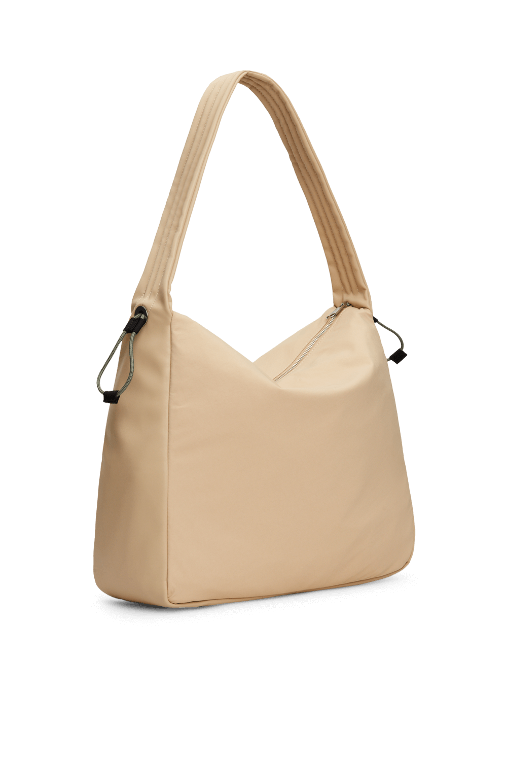 תמונה אחורית של תיק כתף מניילון ממוחזר